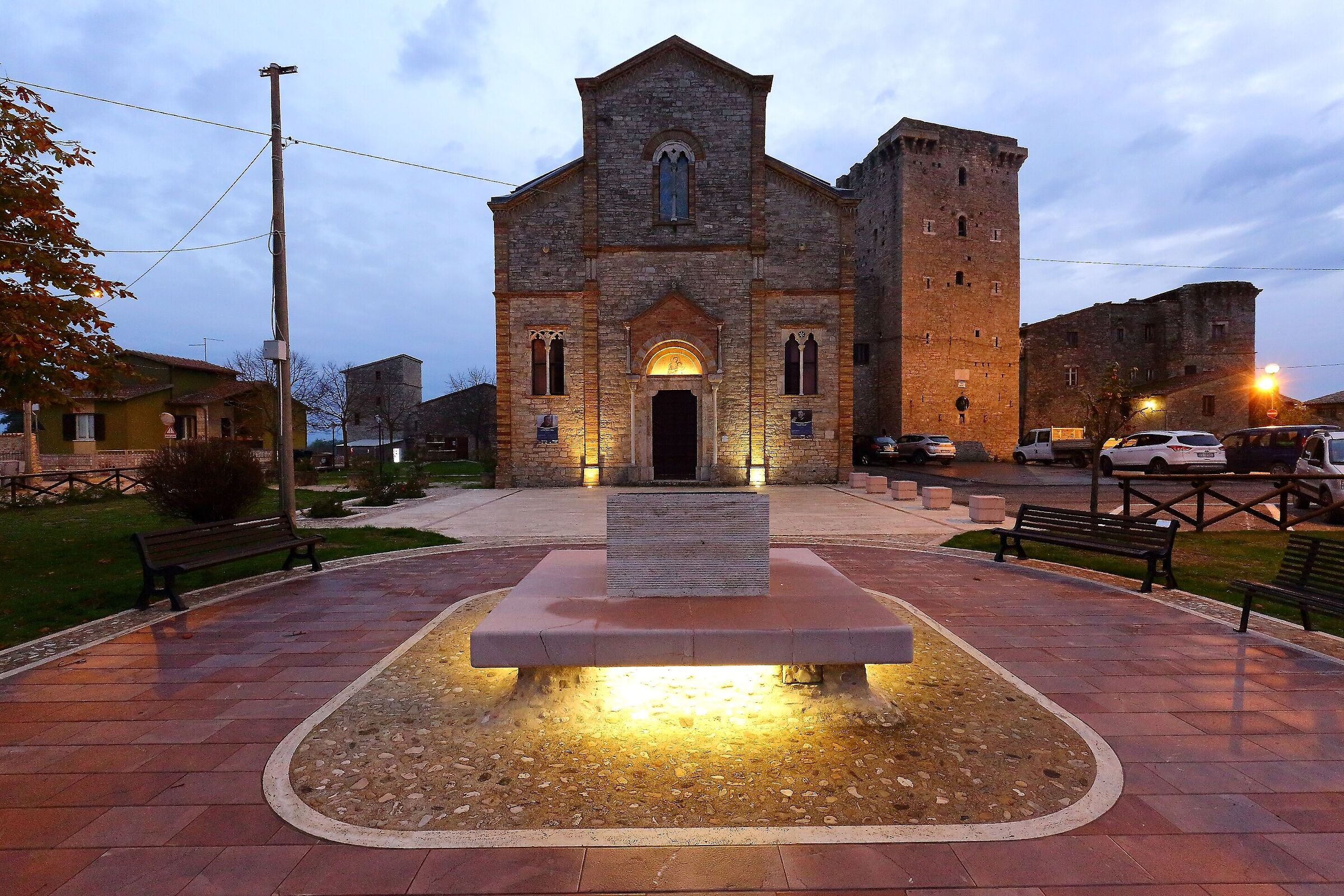 La chiesa di Grutti in Umbria