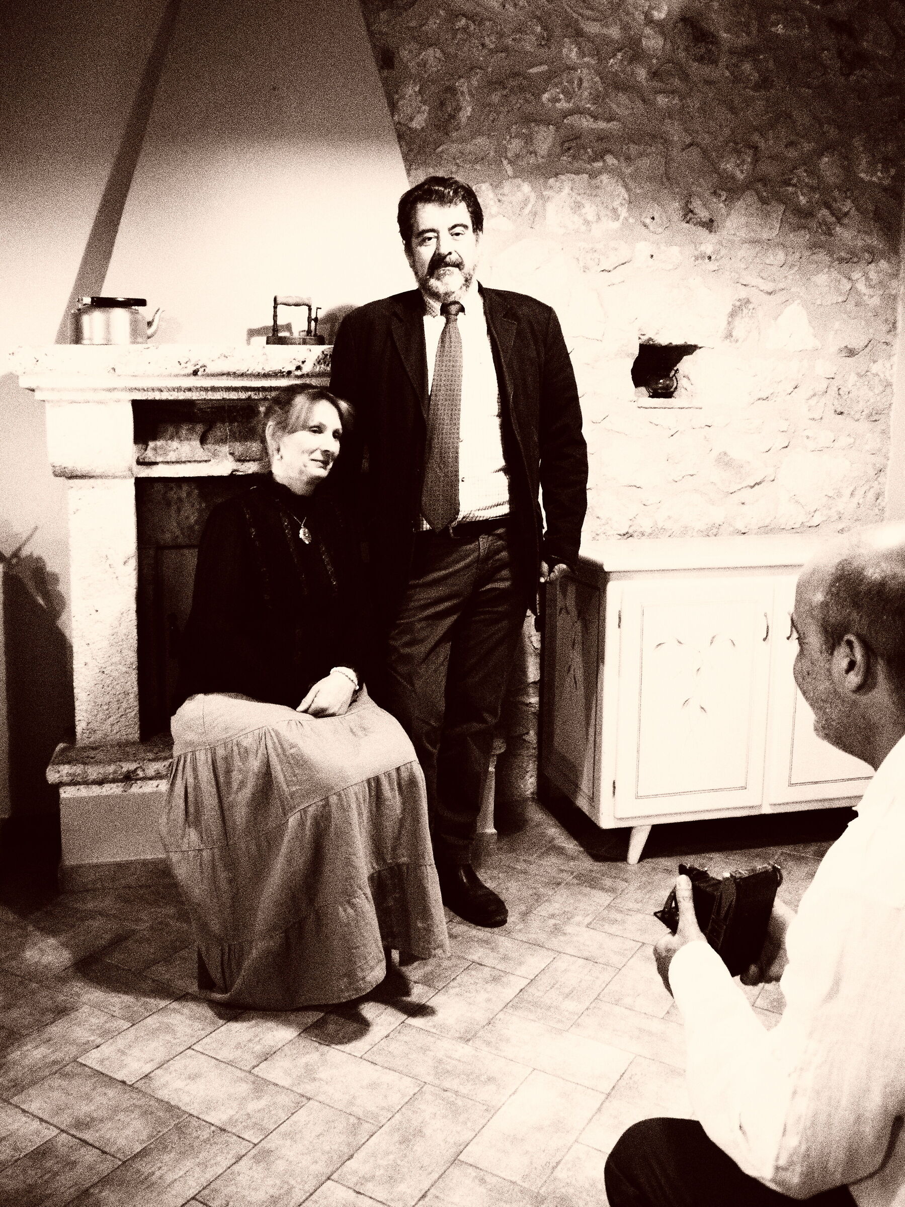 Coniugi in posa per la foto di rito