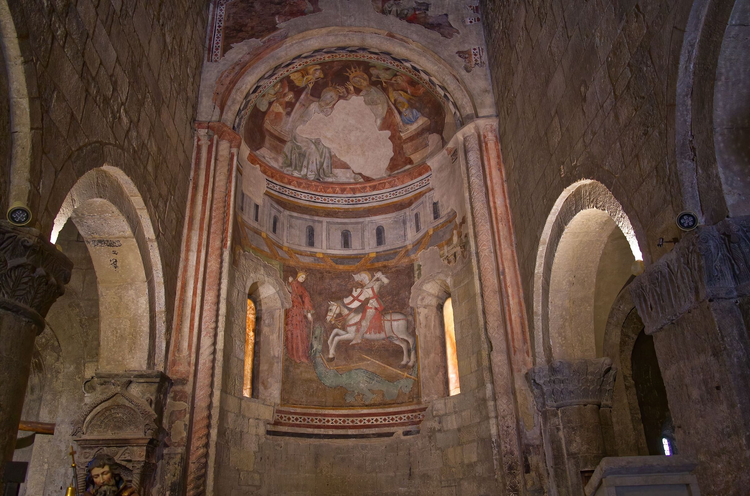 Vigoleno interior of the Pieve di San Giorgio