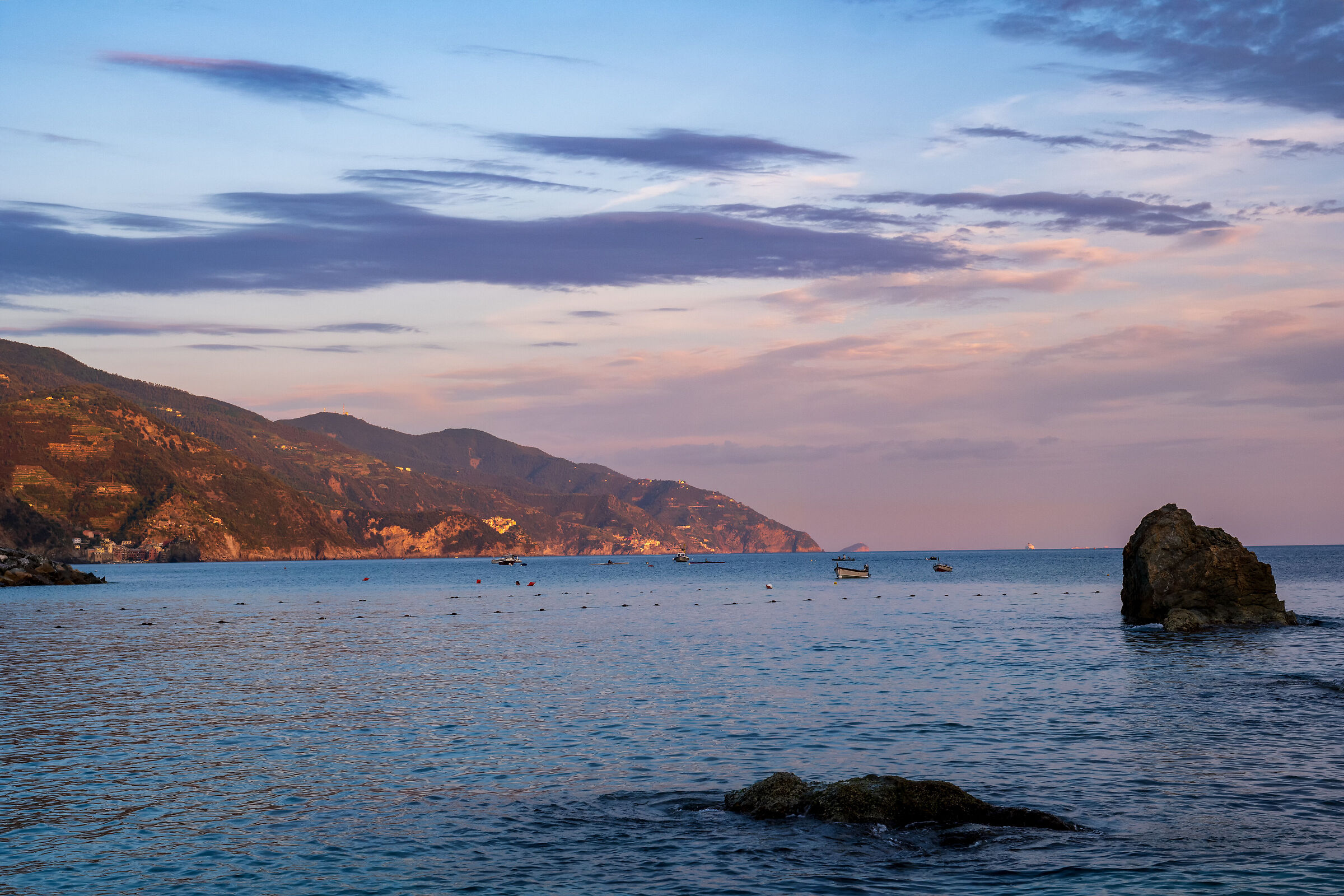 Twilight in the Cinqueterre