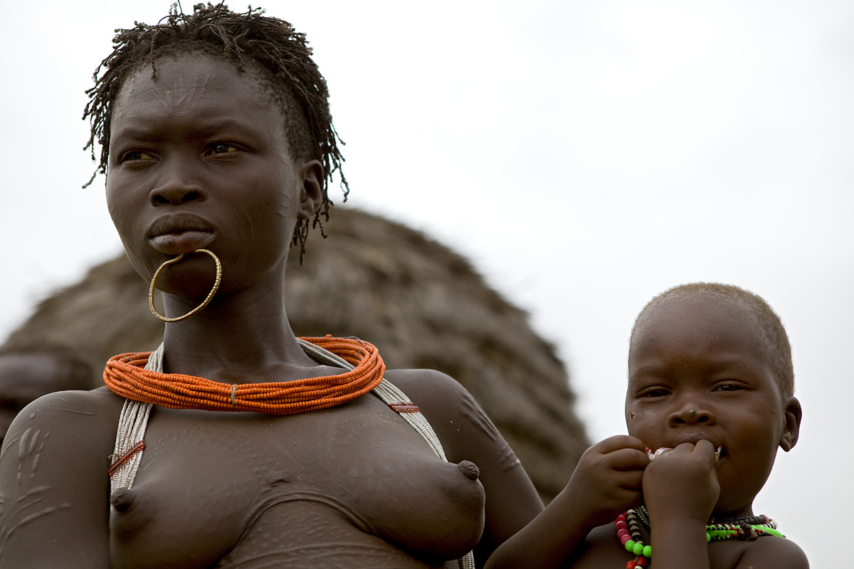 Woman and child Toposa South Sudan
