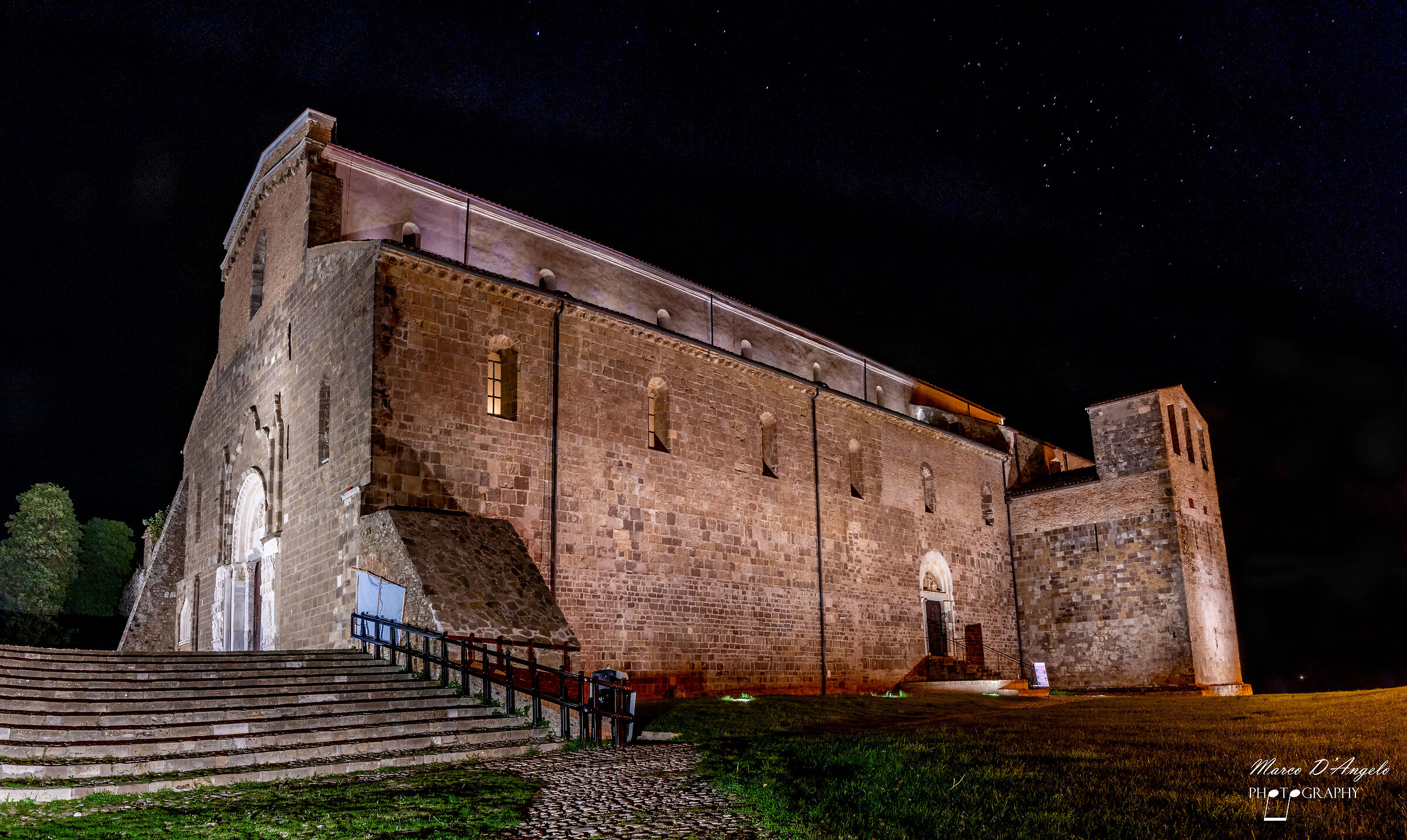 Abbey of S. Giovanni in Venere by night