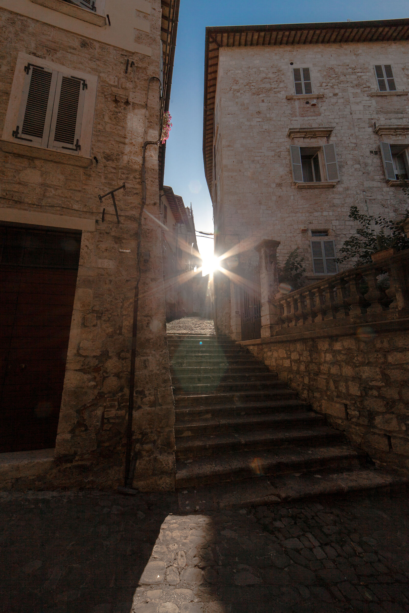 Travertine at sunset