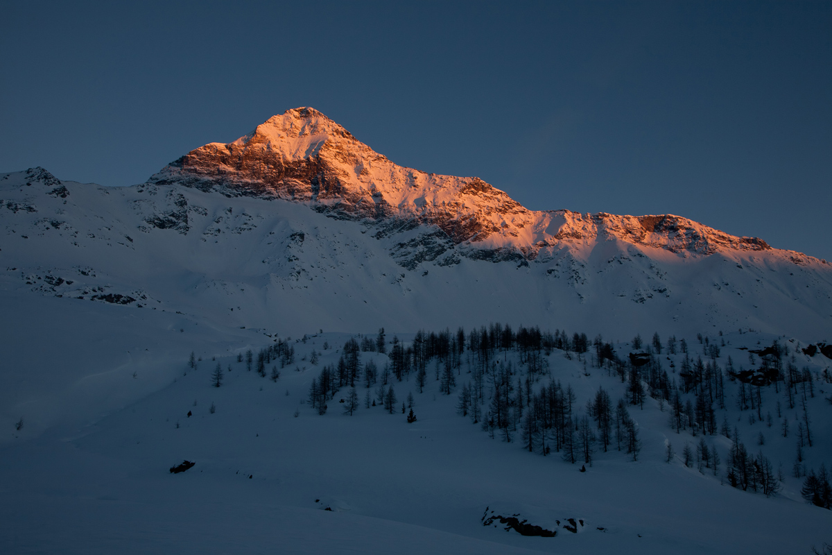 Last rays of sun on the Pizzo Steps