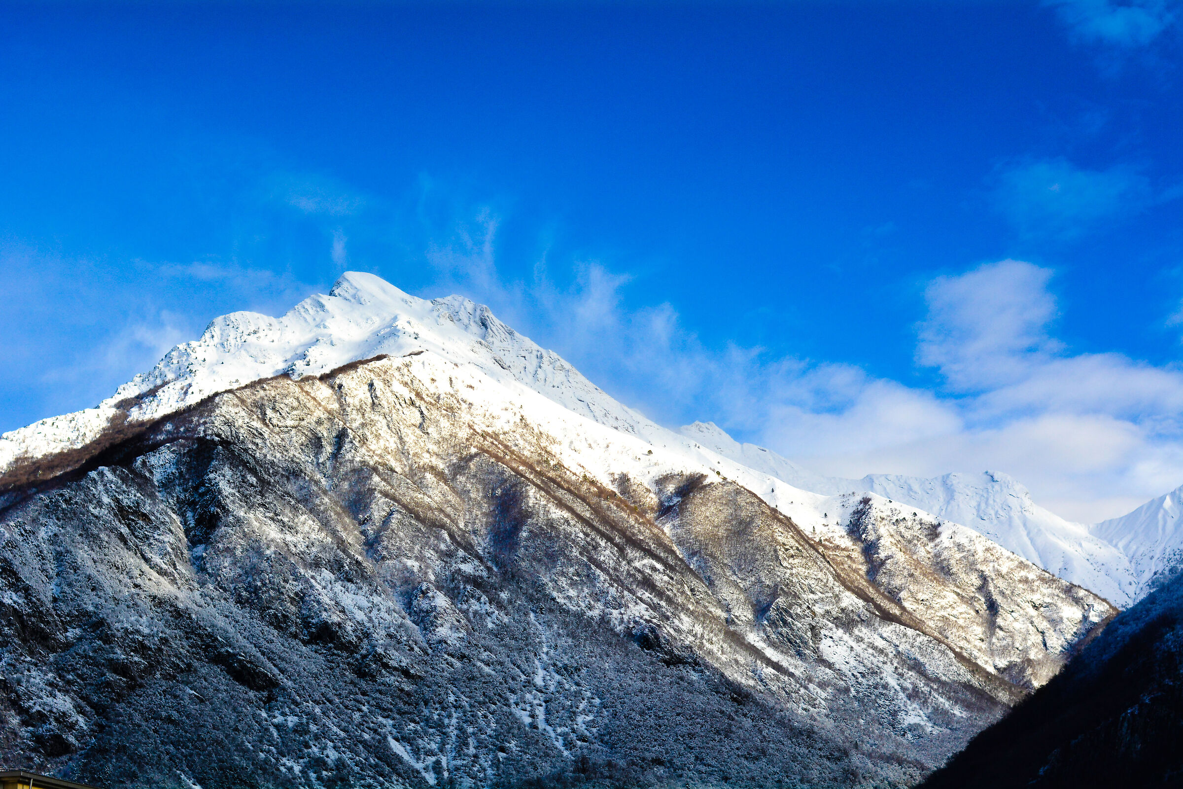 cima Chiampon alla prima neve