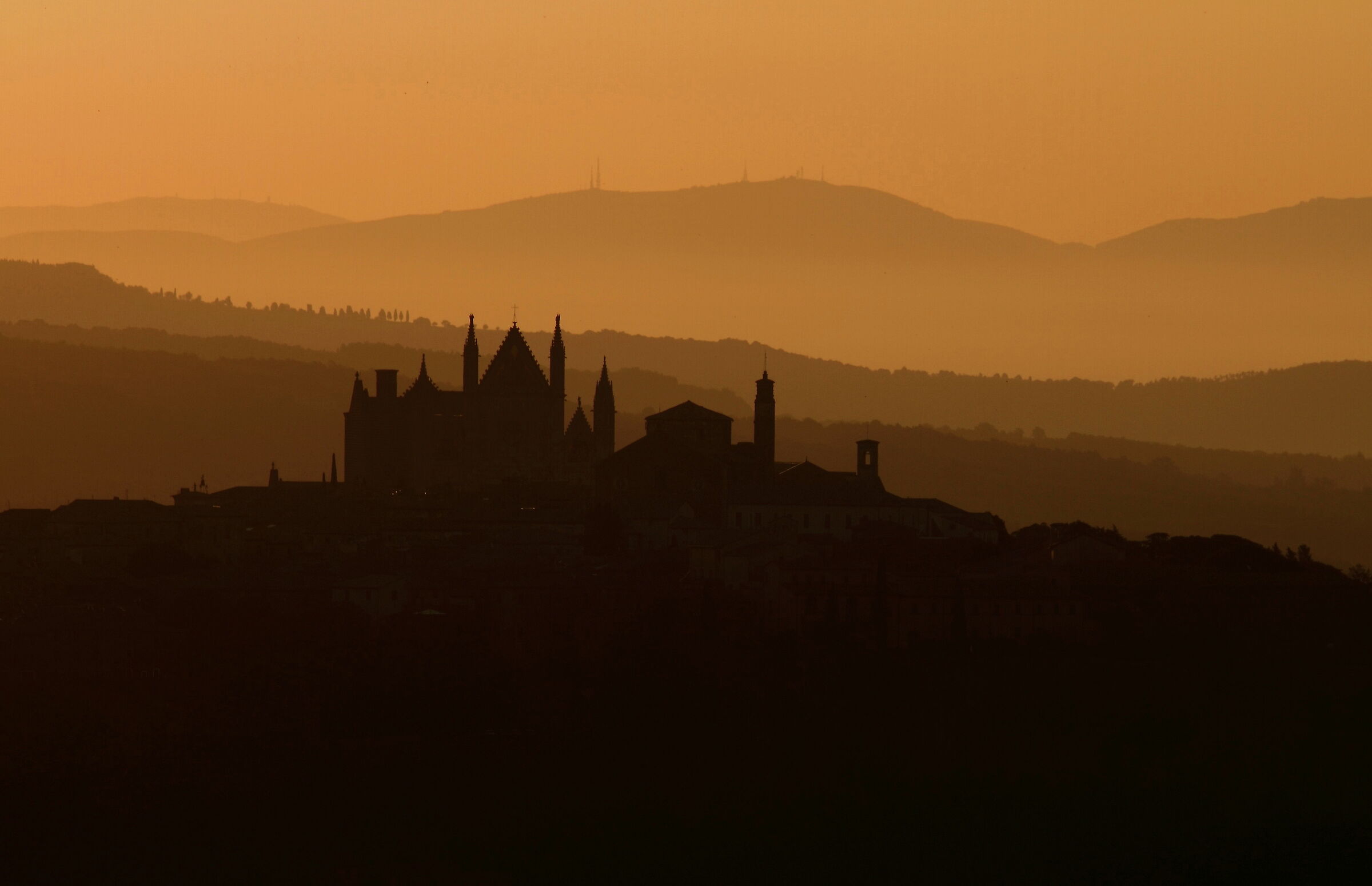 sunrise in orvieto