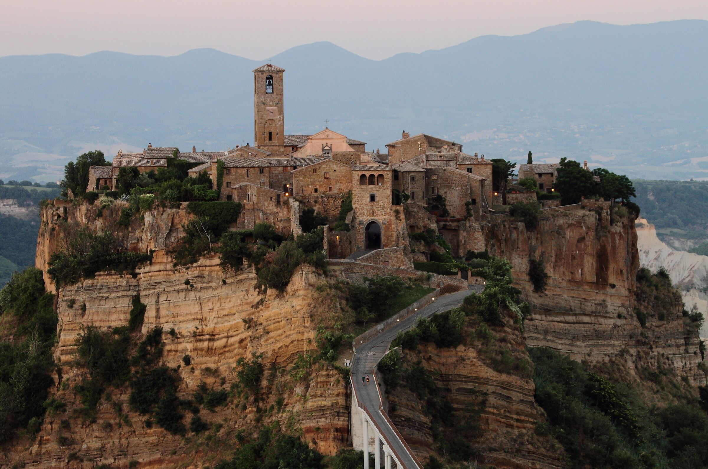 sunset in civita