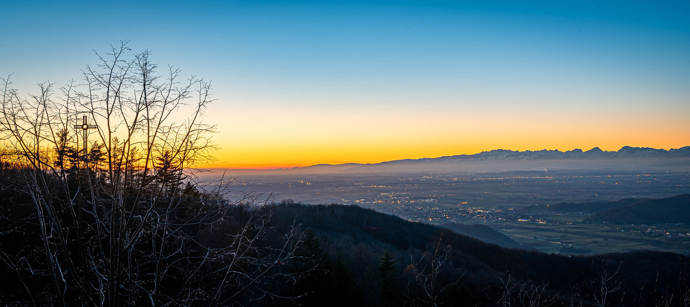 Sunset from the Sanctuary of Castelmonte