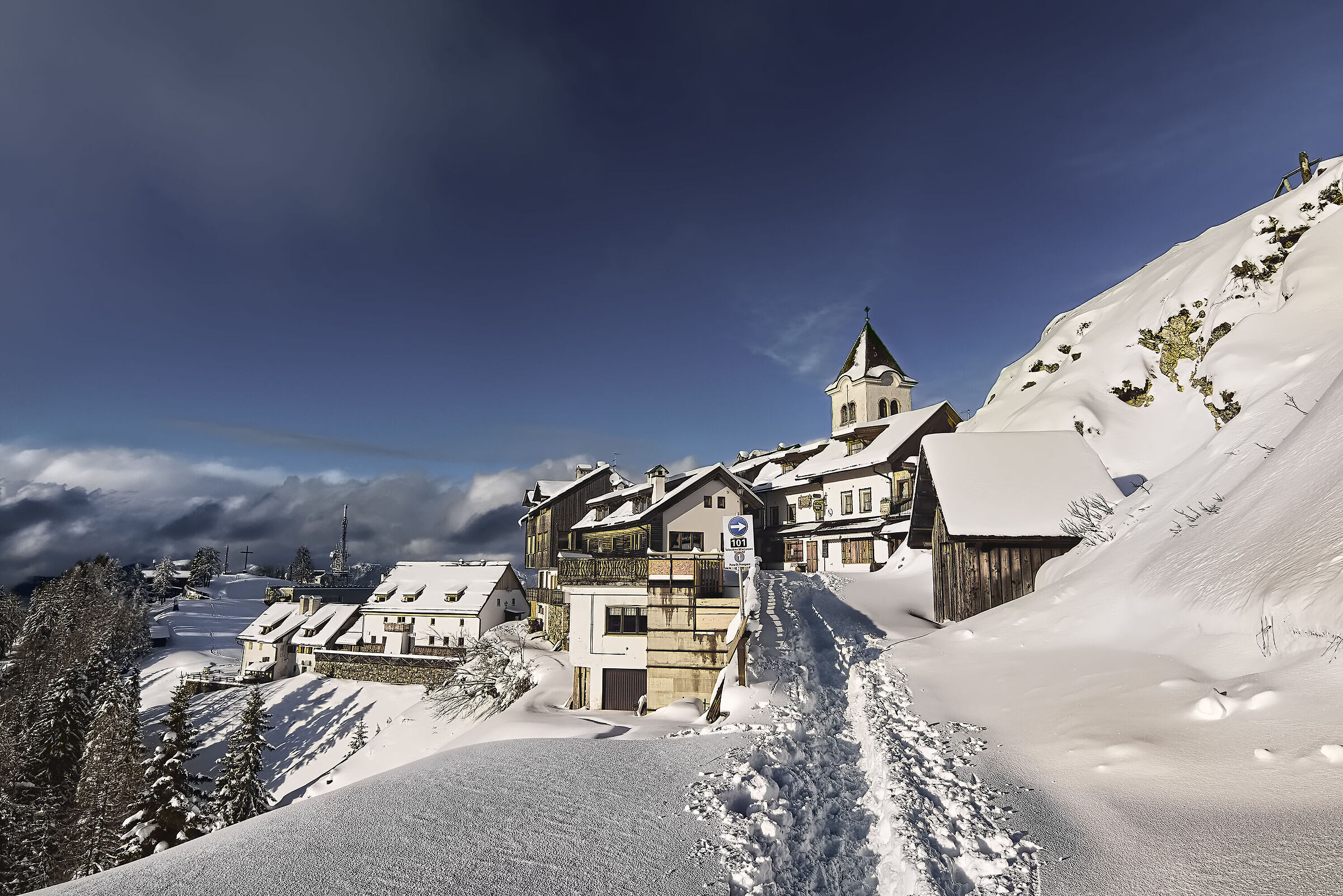 Monte Santo del Lussari alpi Giulie 28/11/2021
