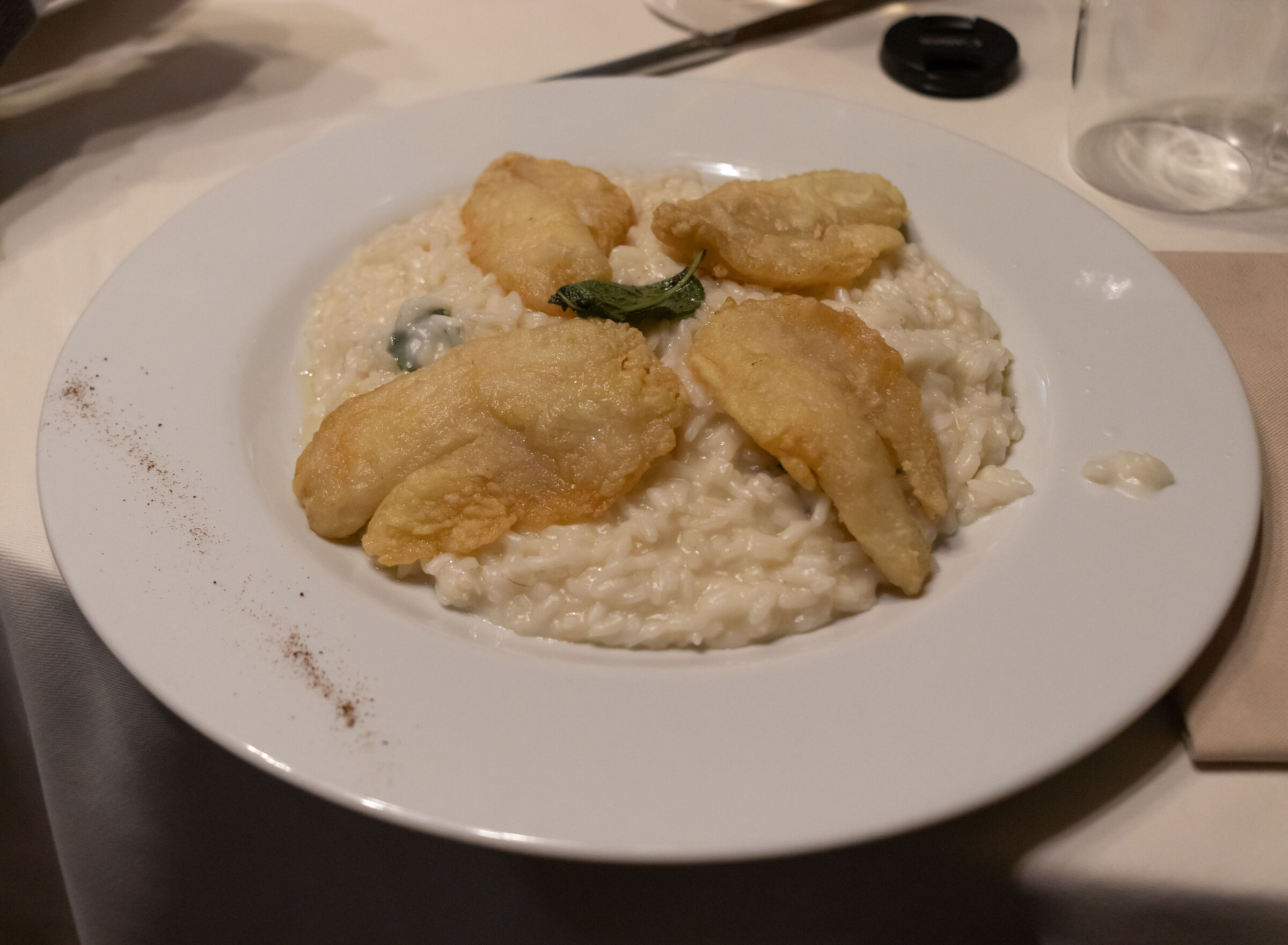 risotto con filetti di pesce persico 28/11/2021