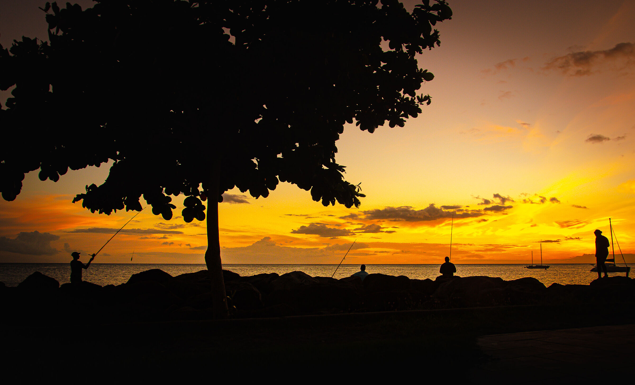 la vita sotto il tramonto