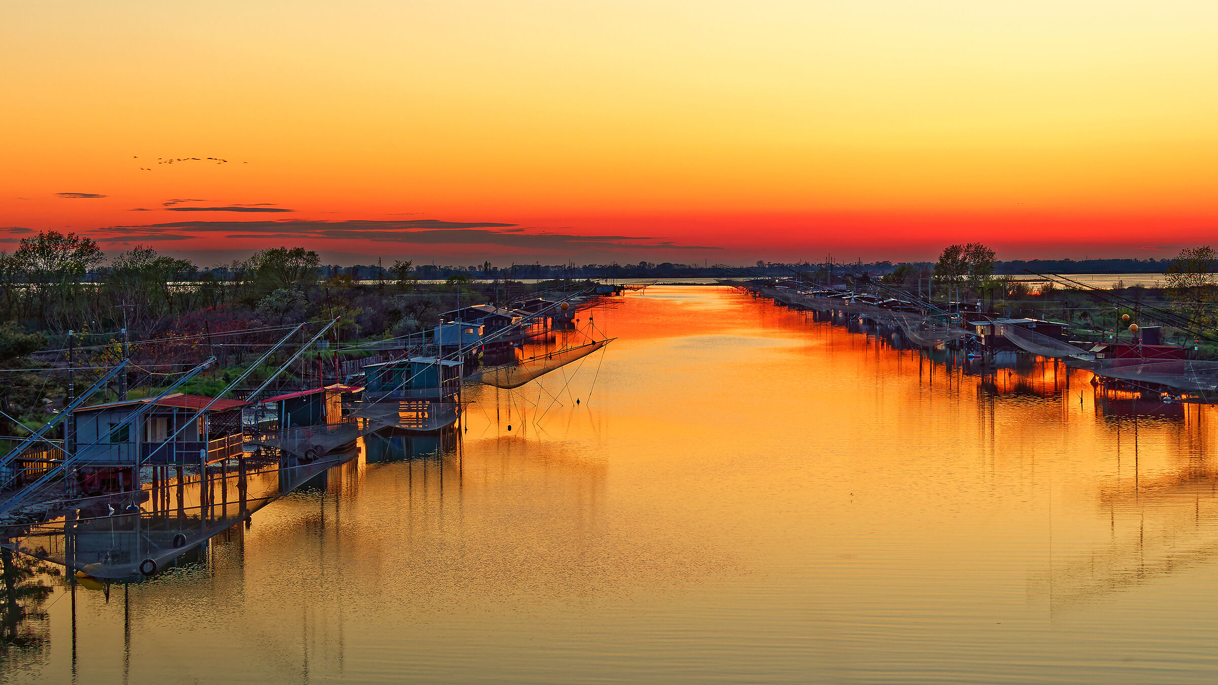 Tramonto in Valle Fattibello - Comacchio