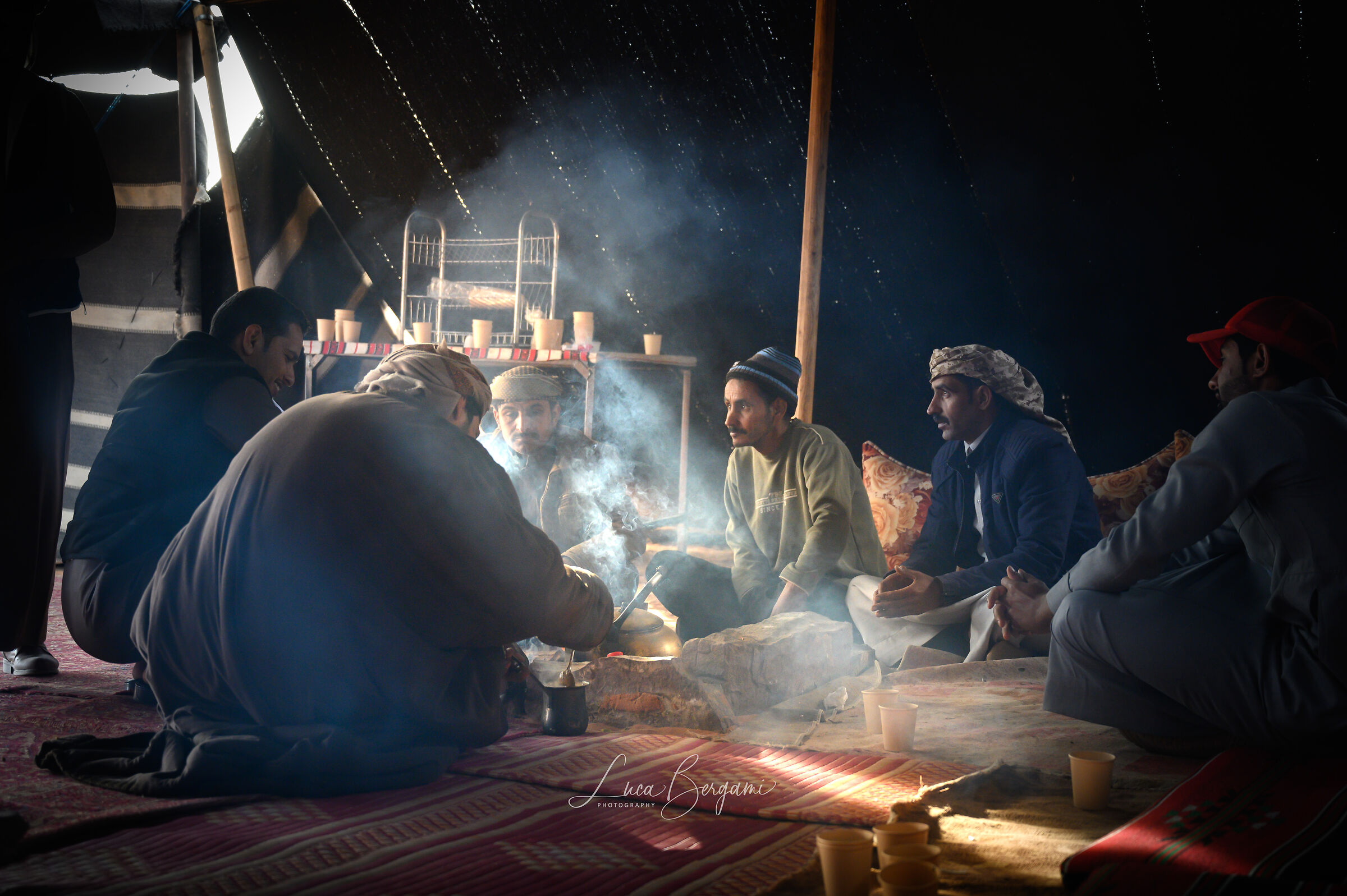 In the Bedouin tent