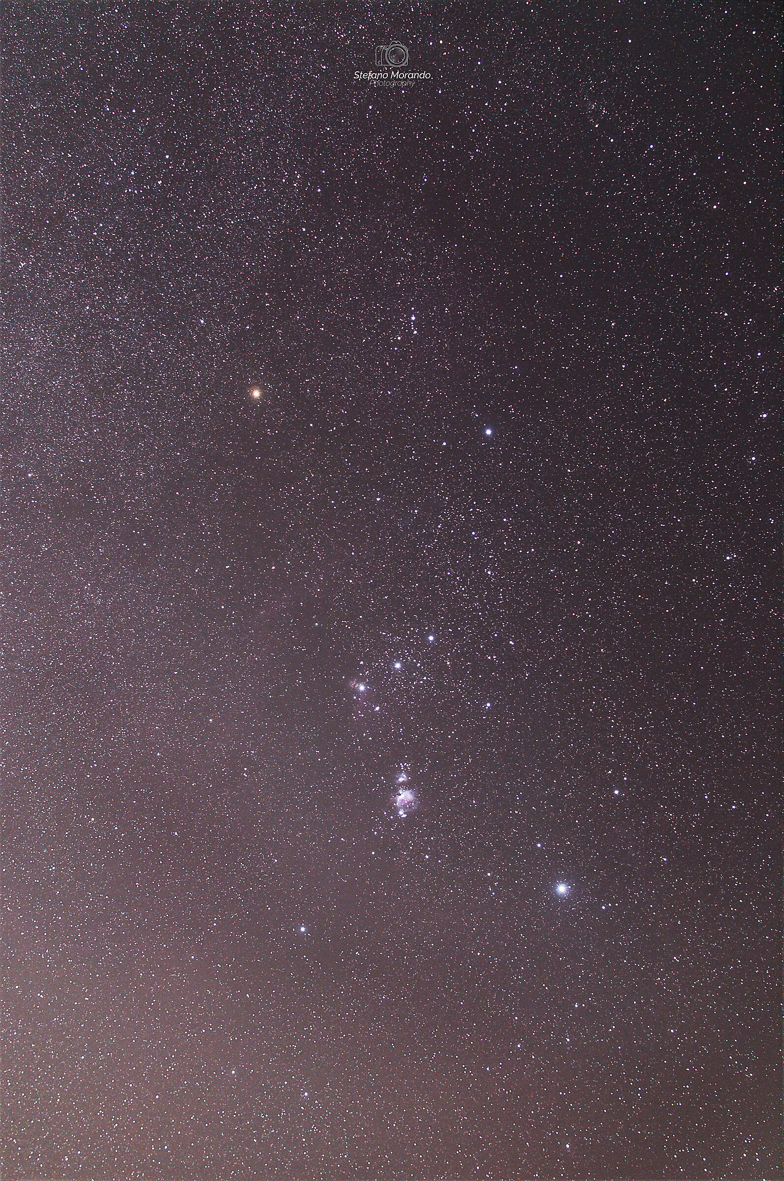 Orion in the open field