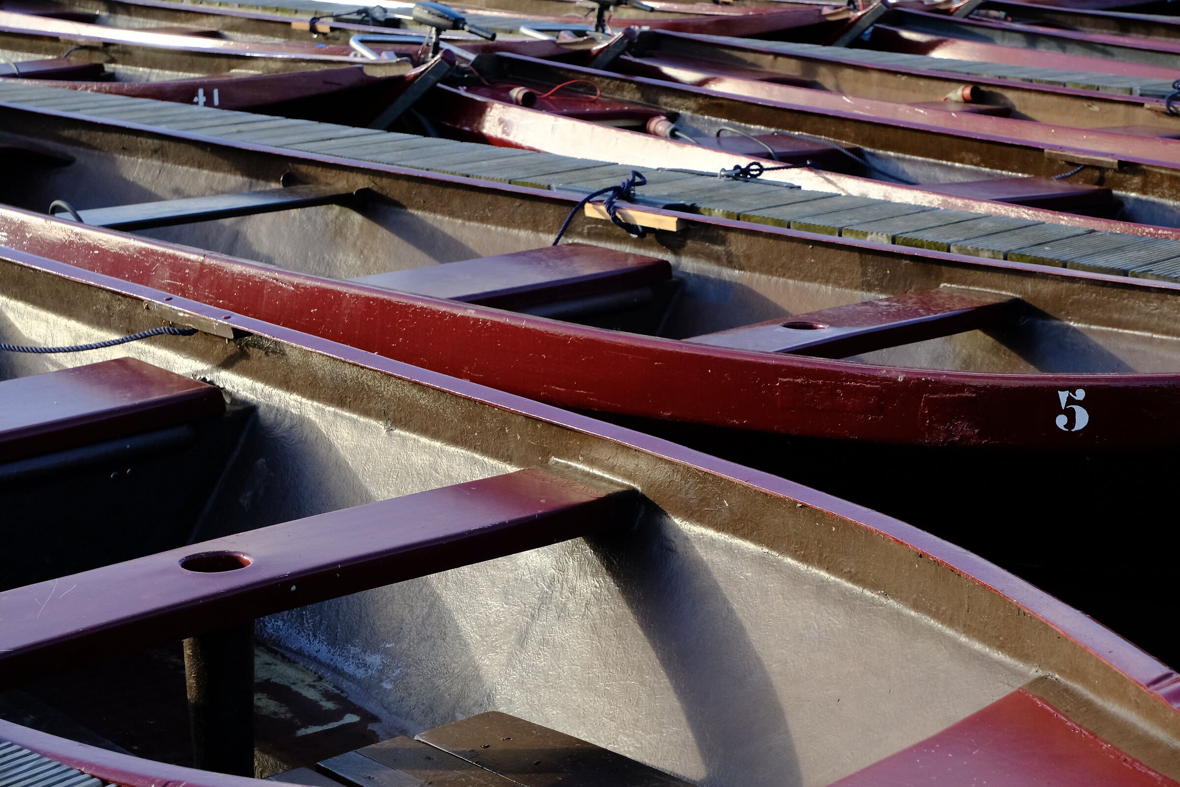 Boat parking in Giethoorn - Nederland