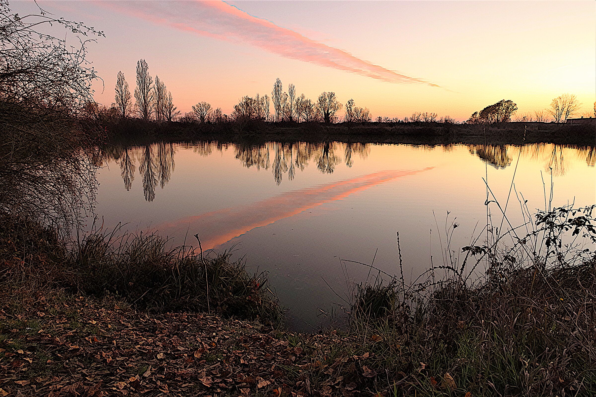 Tramonto sull' idrovia