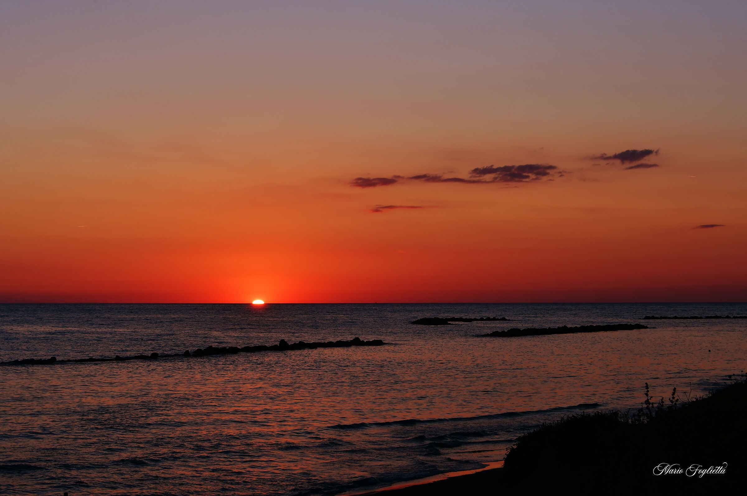 Let me lavie my soul in the colors of the sunset