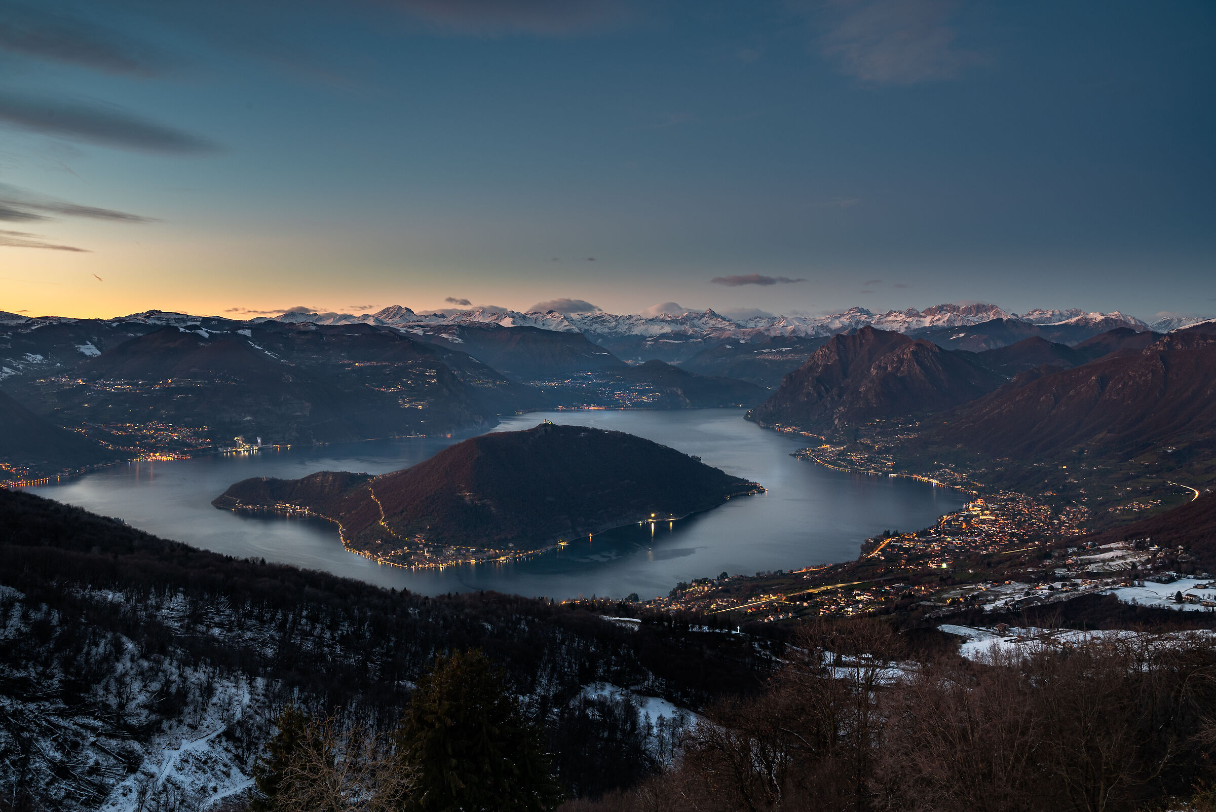 Montisola e lago d'Iseo