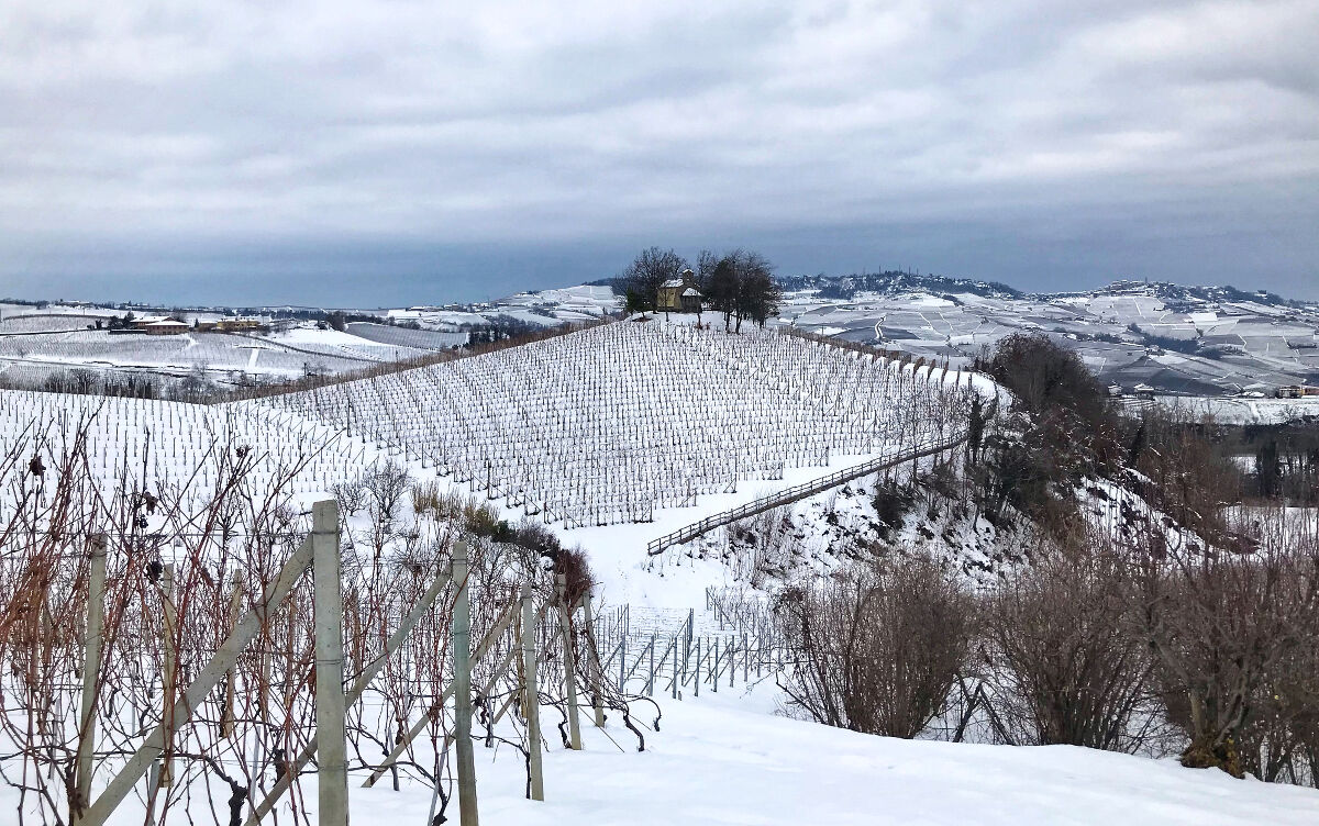Snow-covered Langa