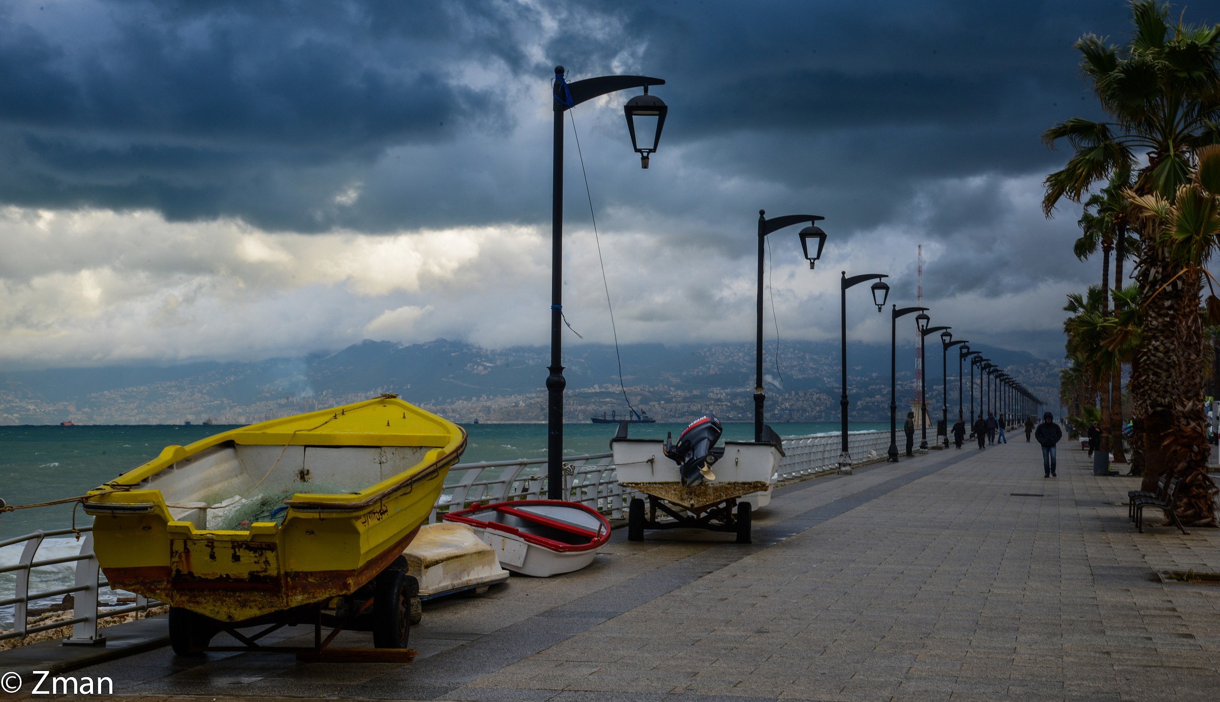Beirut Corniche in Winter