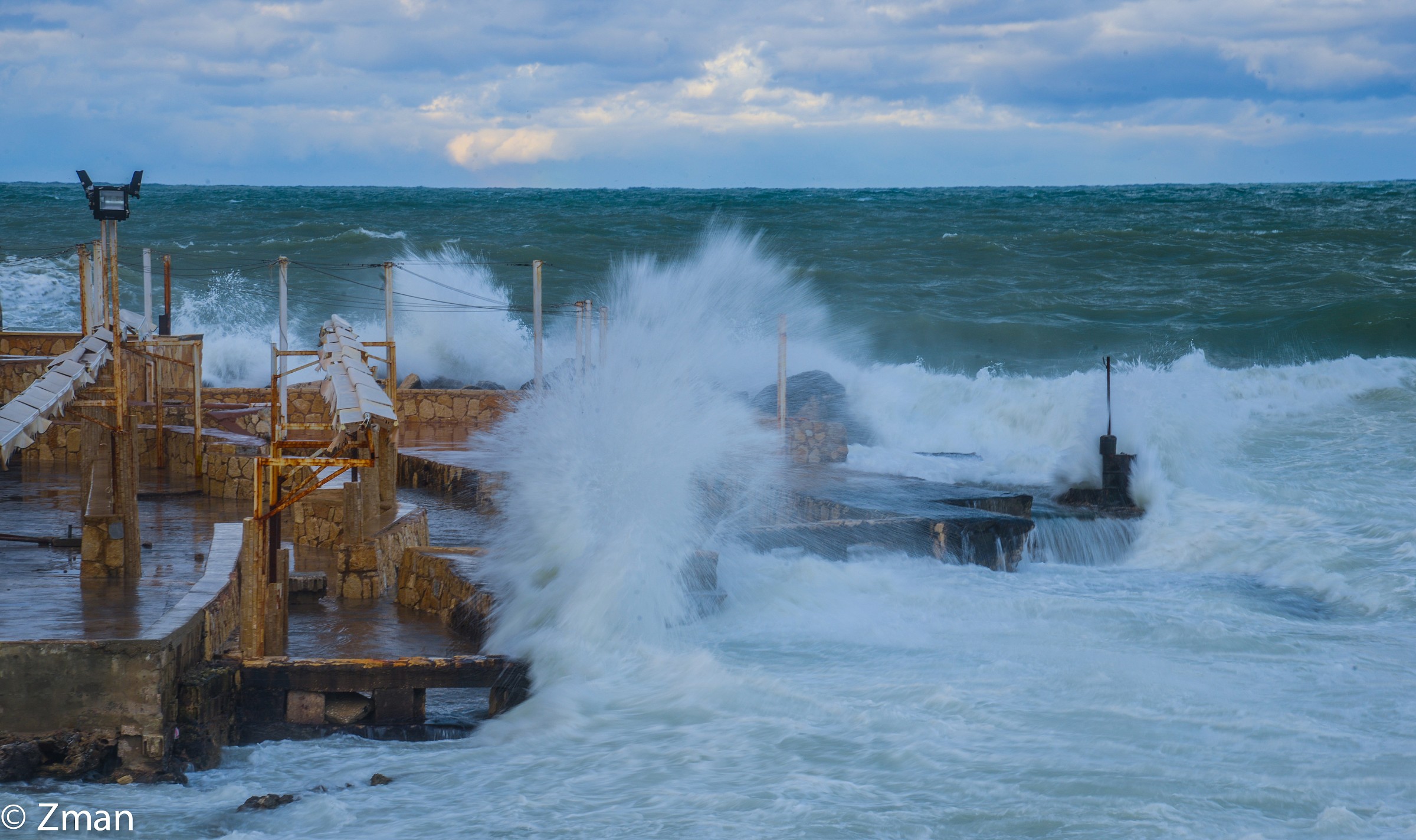 Manara Coffee Shop in the Storm