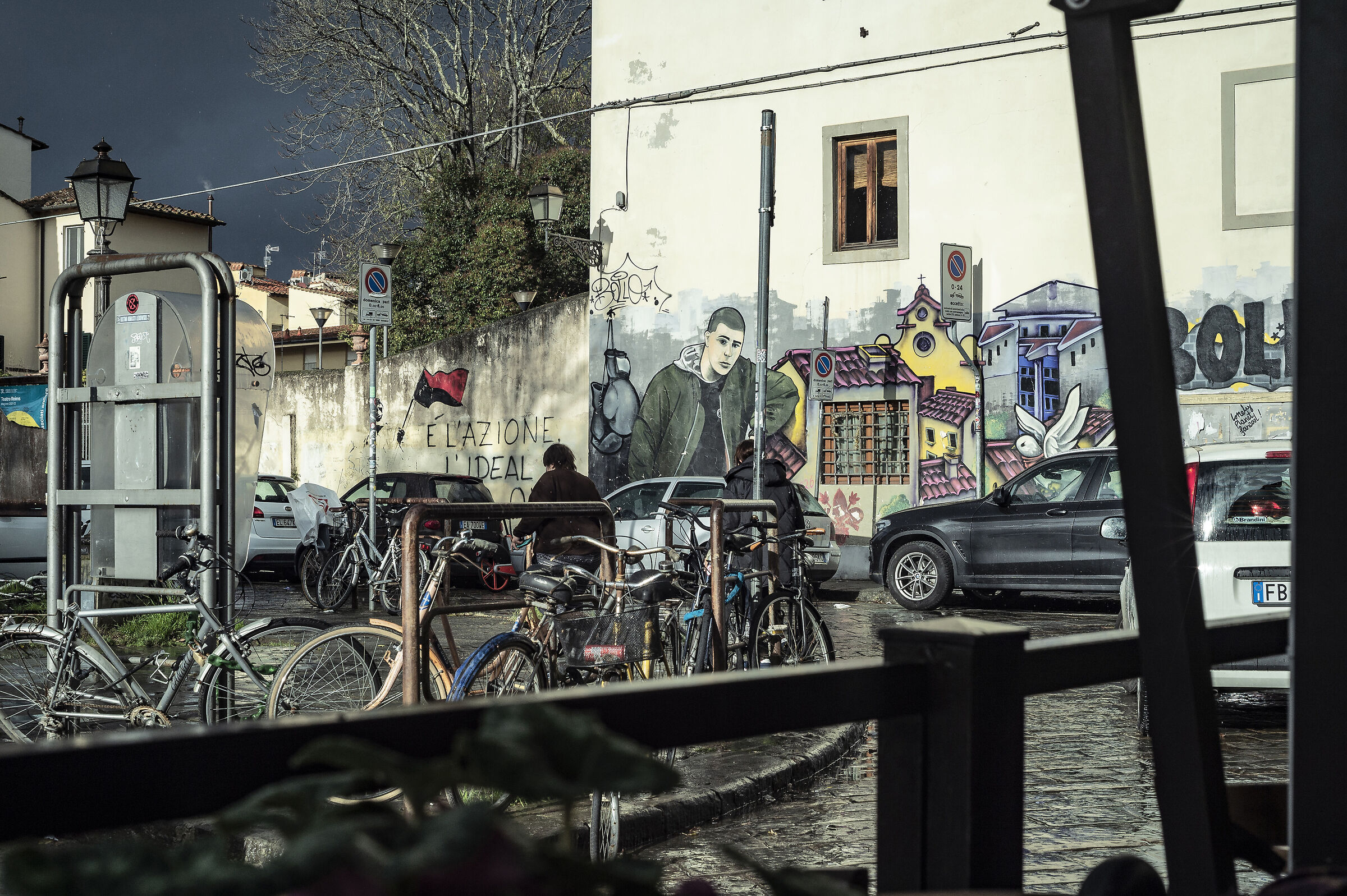 Piazza Tasso after it stopped raining