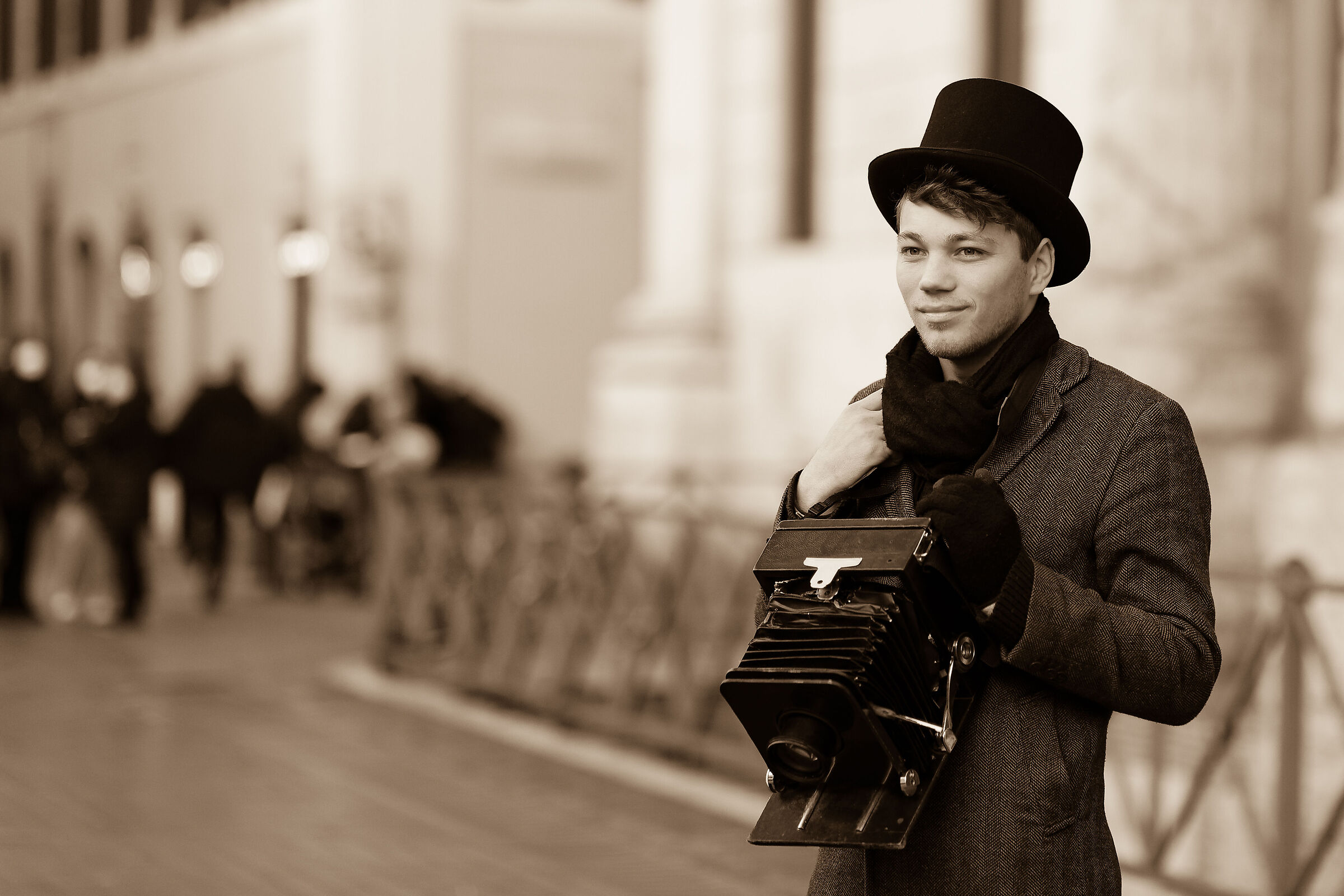 A vintage photographer