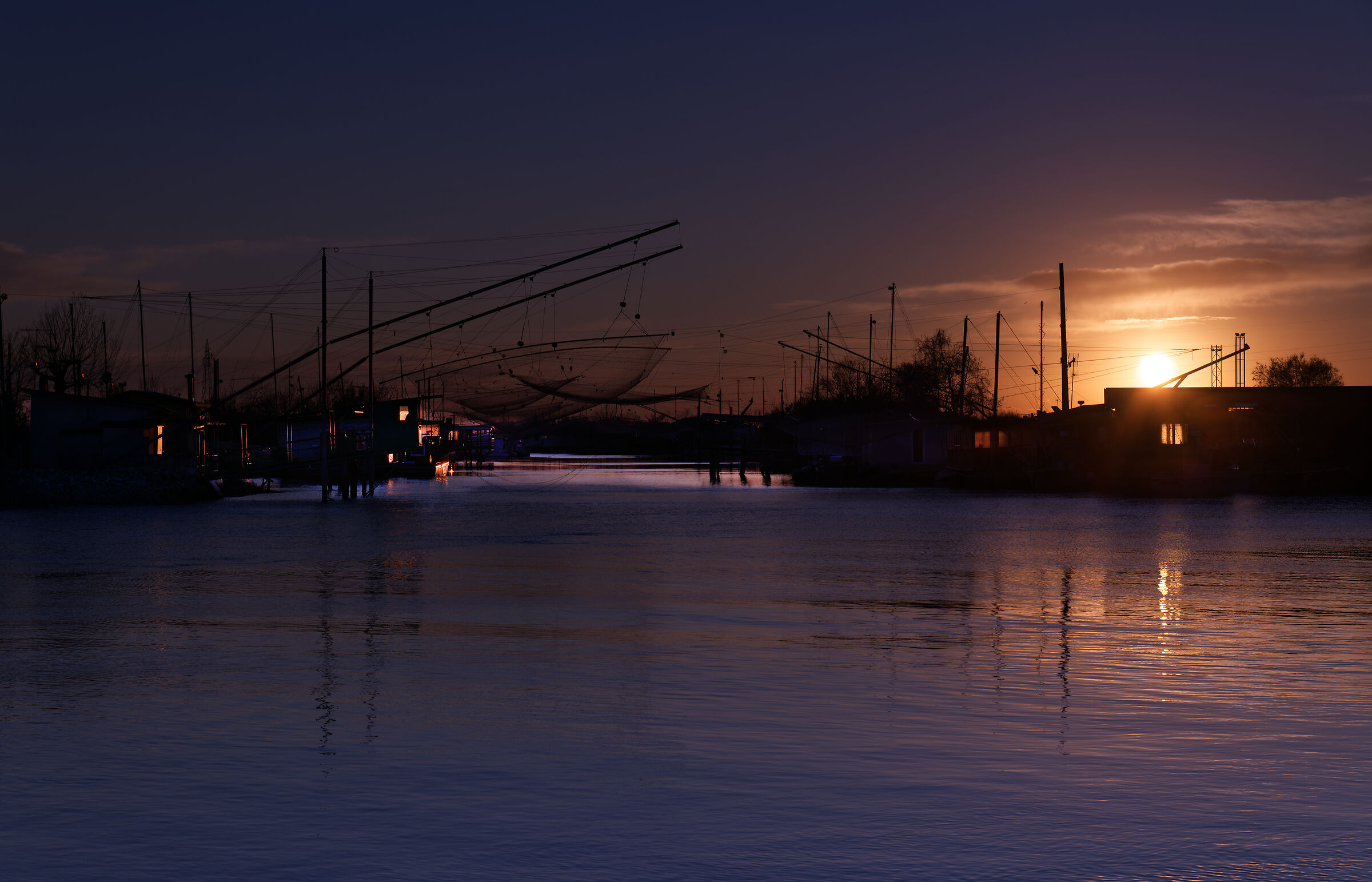 Tramonto a Porto Garibaldi