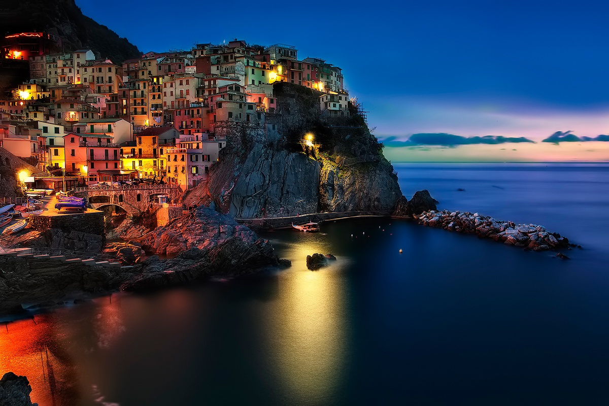Manarola, the blue hour