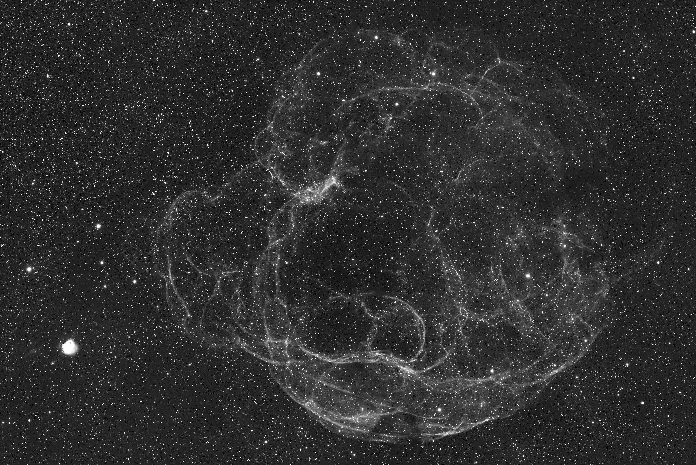 Simeis 147 (Spaghetti Nebula) in Ha