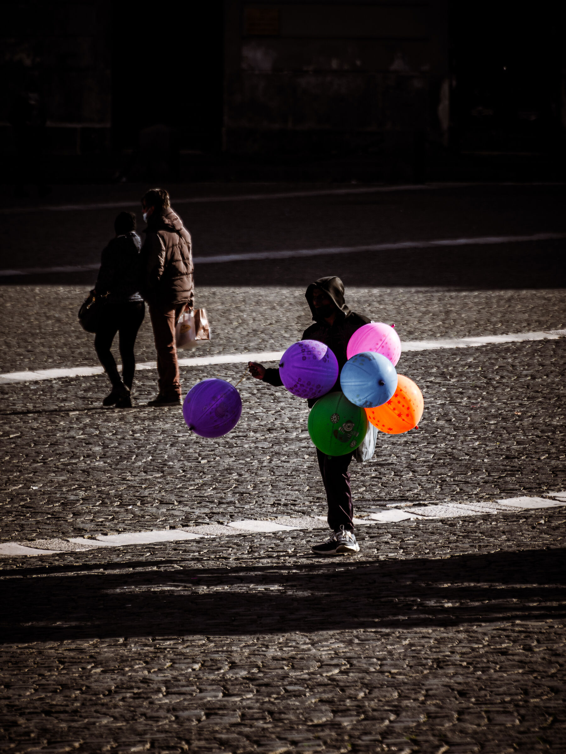 The seller of balloons