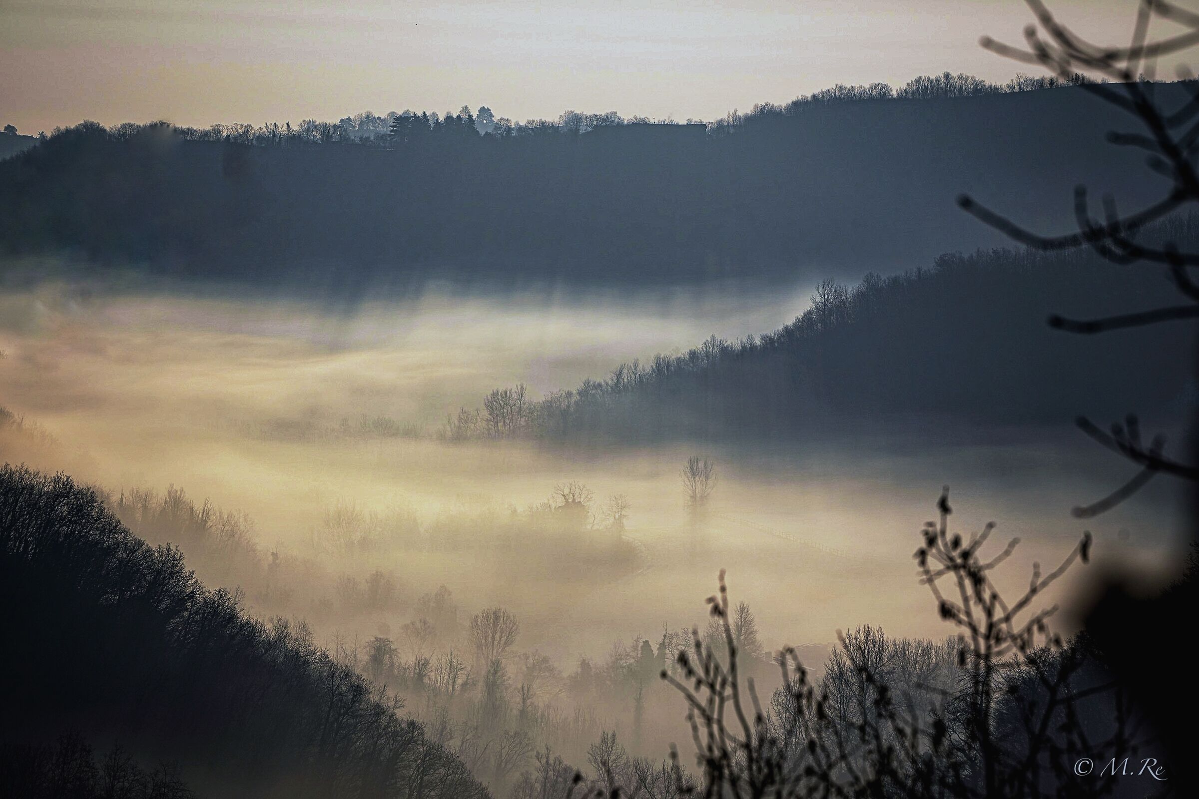 Nebbia in collina