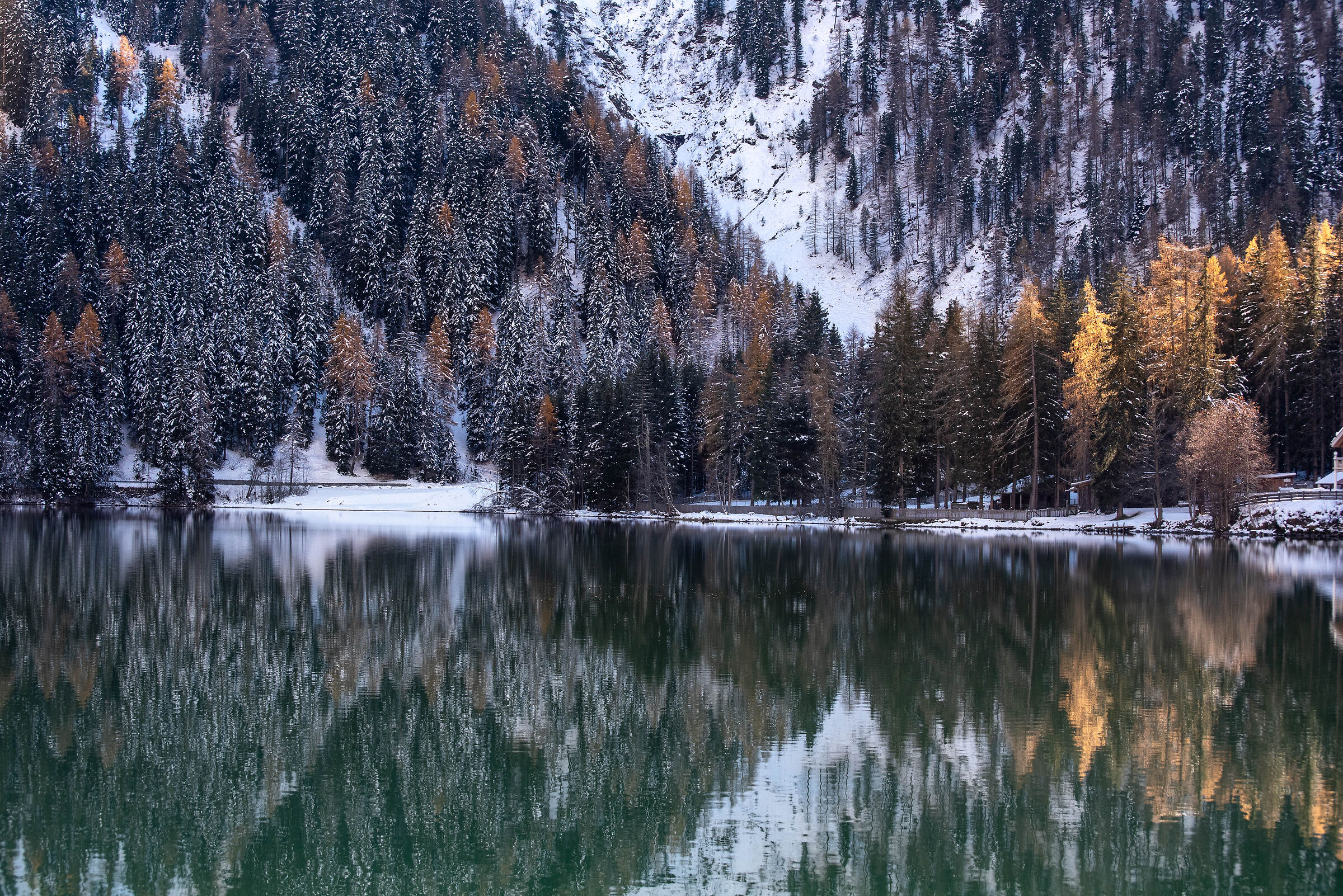 Riflessi dipinti sull'Anterselva