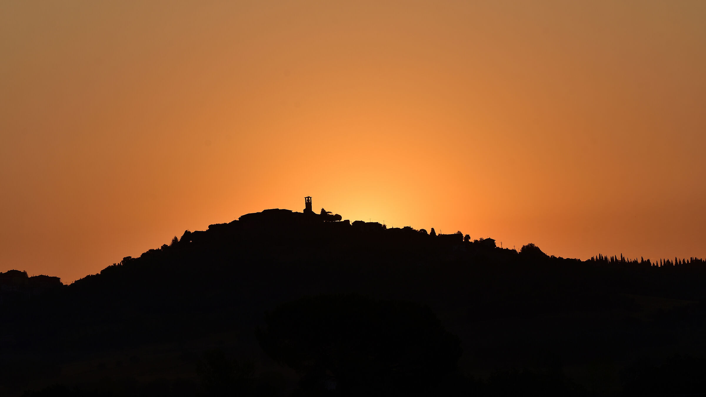 Sunrise over the village