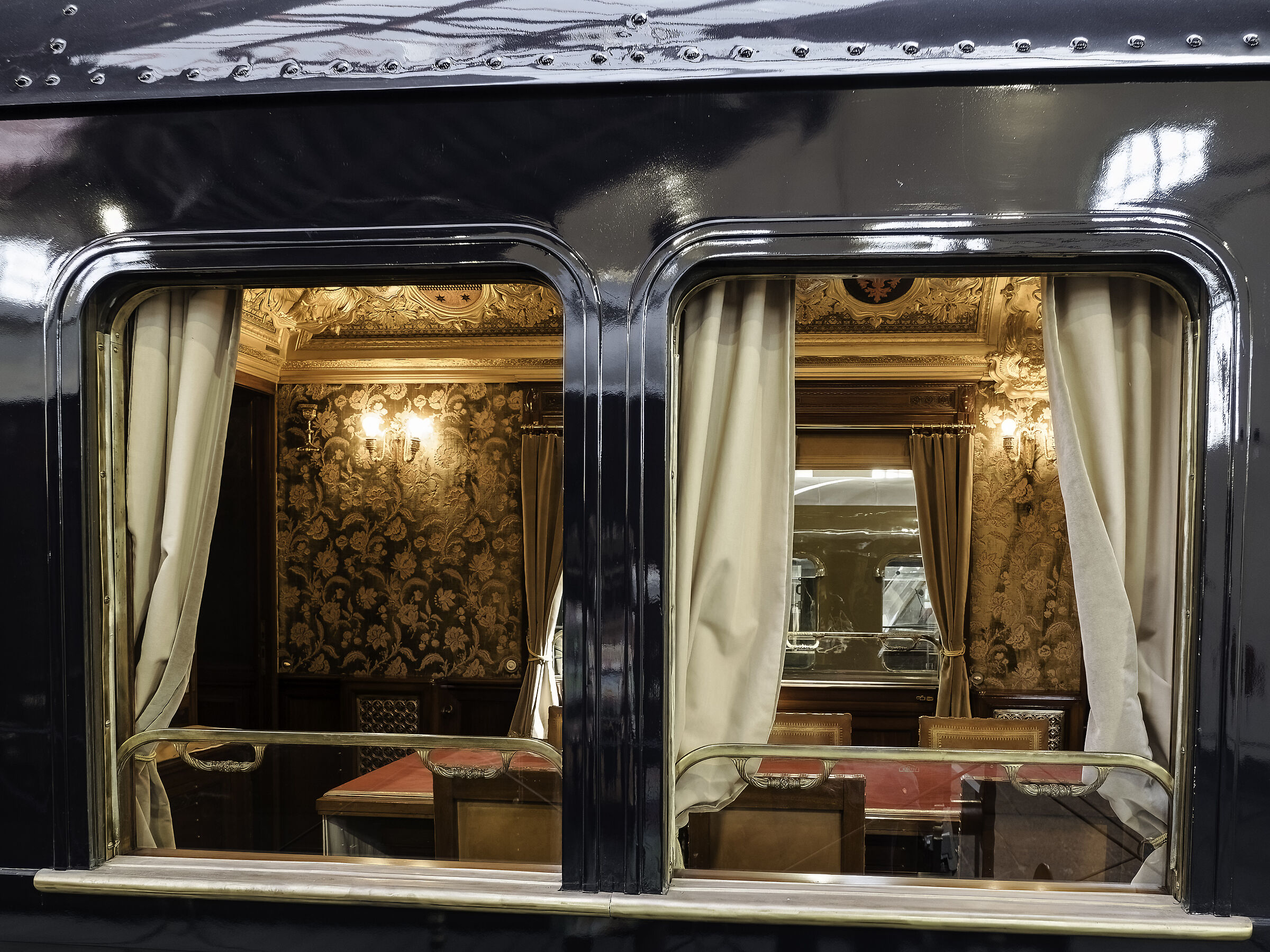 Carrozza treno Presidenziale, salottino  - Pietrarsa