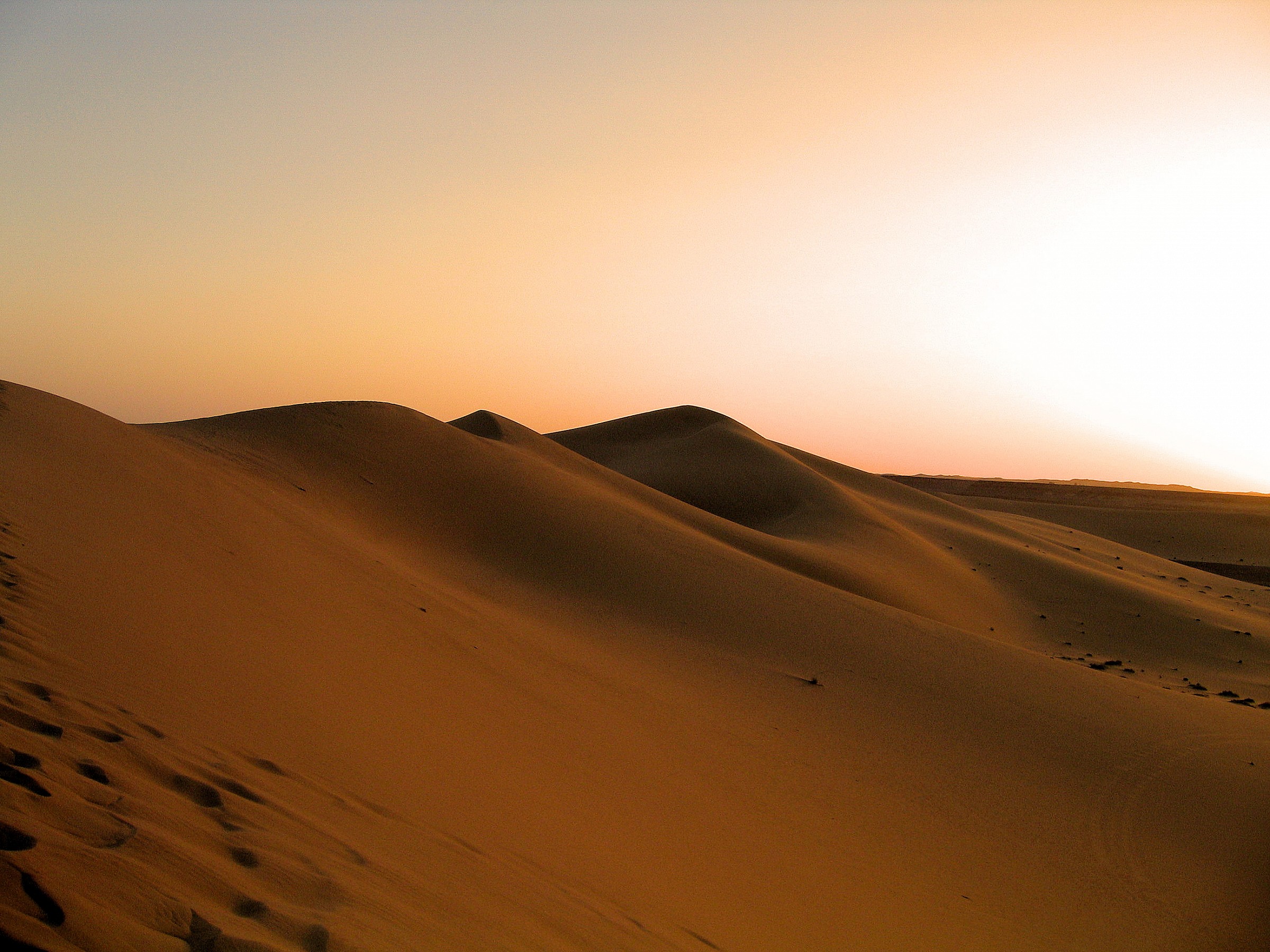 Dunes at sunset