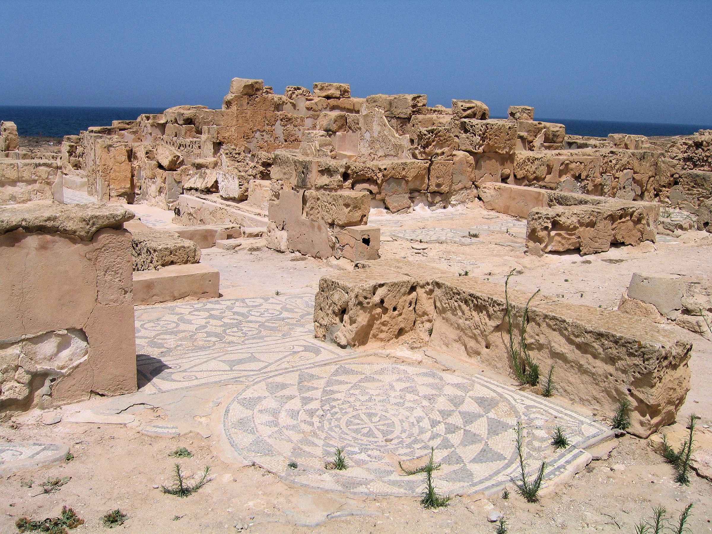 Ruins and mosaics