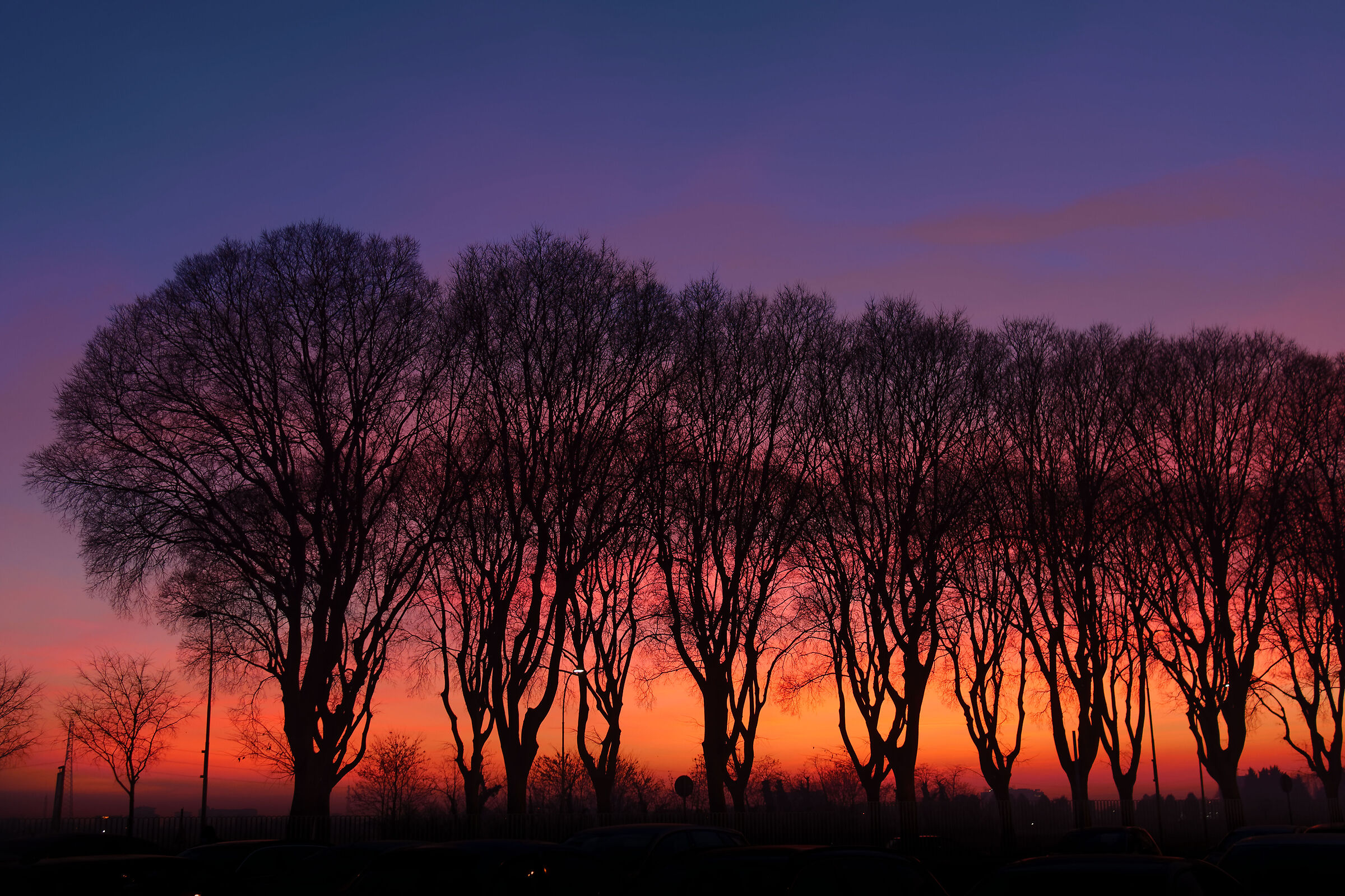 Sunset in Monza