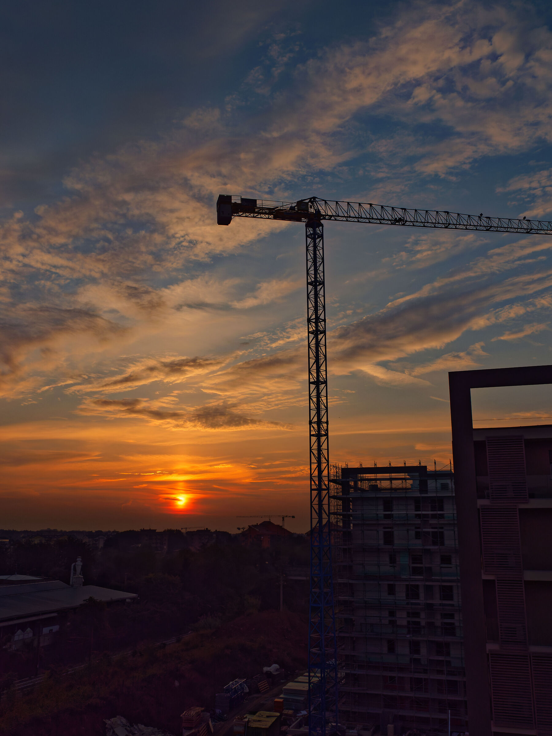 Sunrise over the city