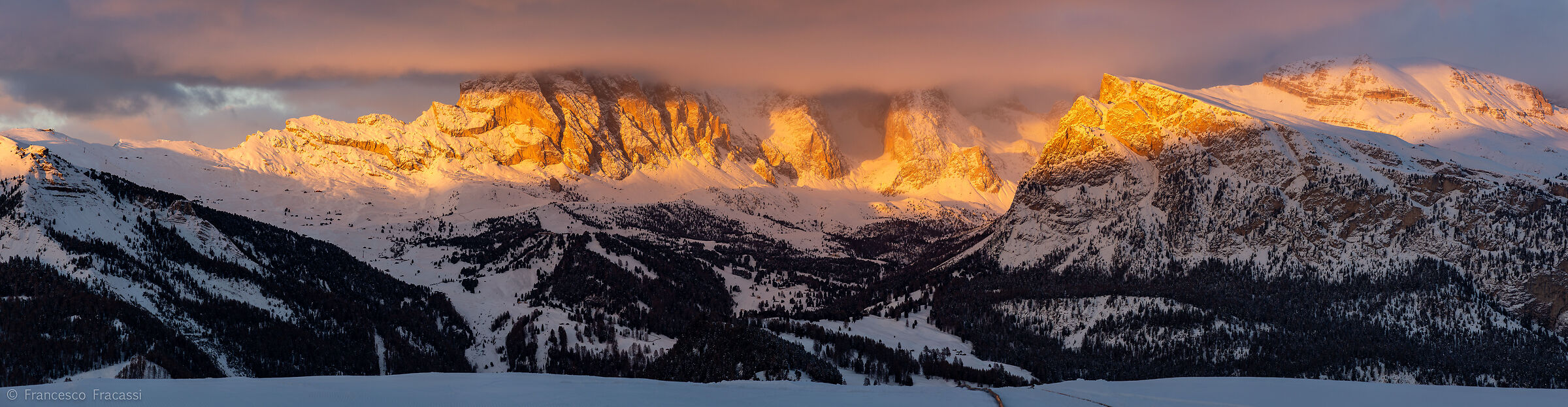 Enrosadira on the Odle