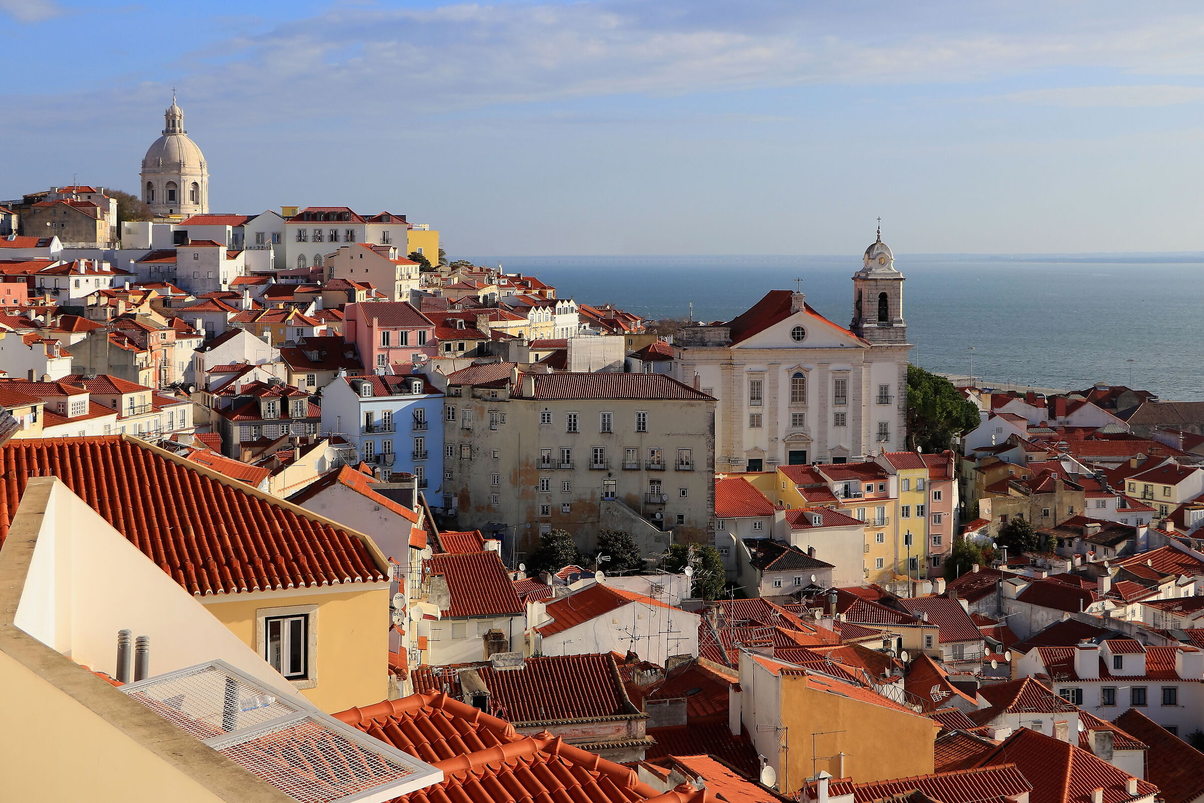 The red roofs of Lisbon
