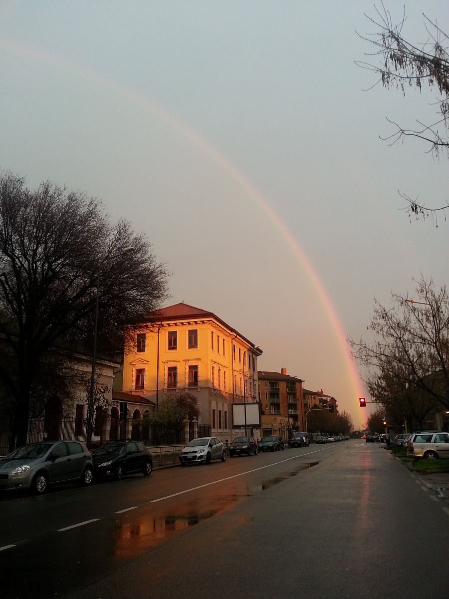 Arcobaleno a Milano
