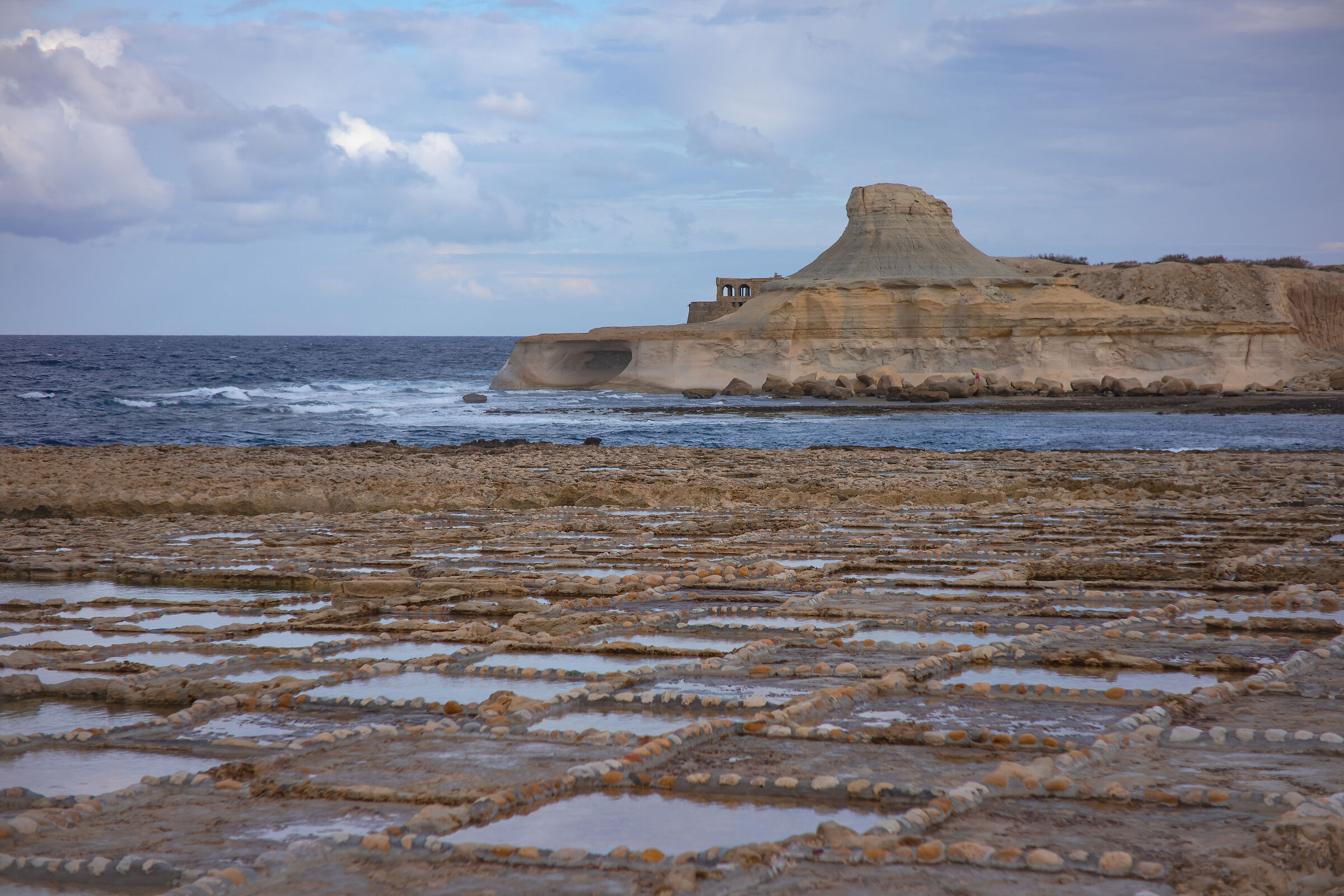 Malta.The salt pans of Gozo