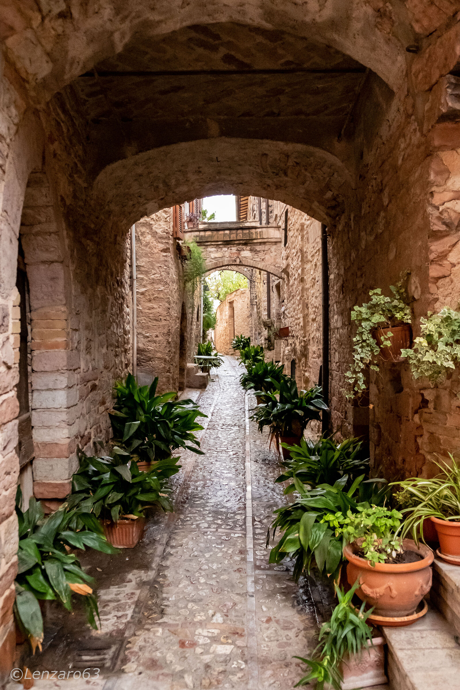 Particolare nella città di Spello PG