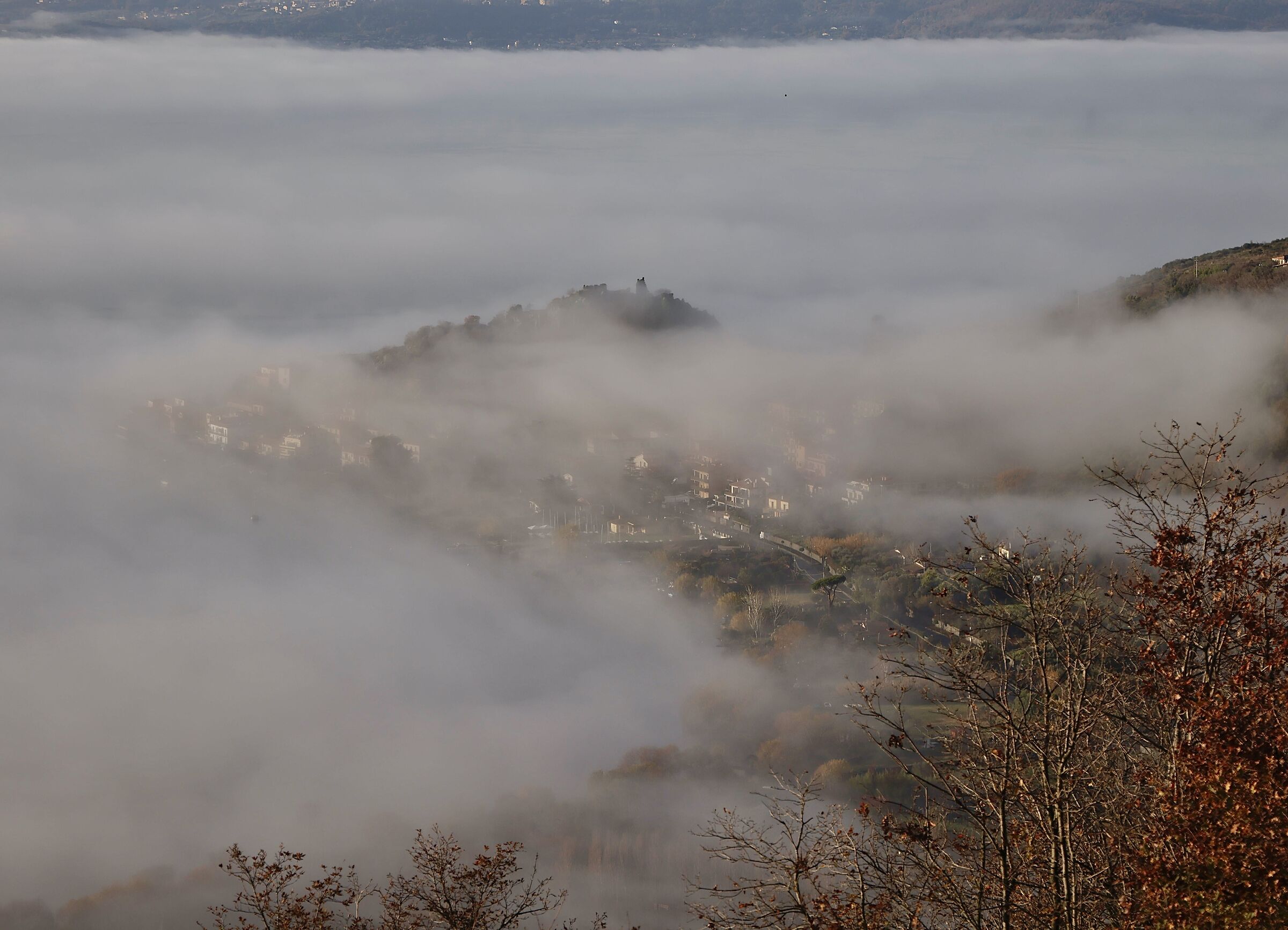 The fog of Trevignano Romano