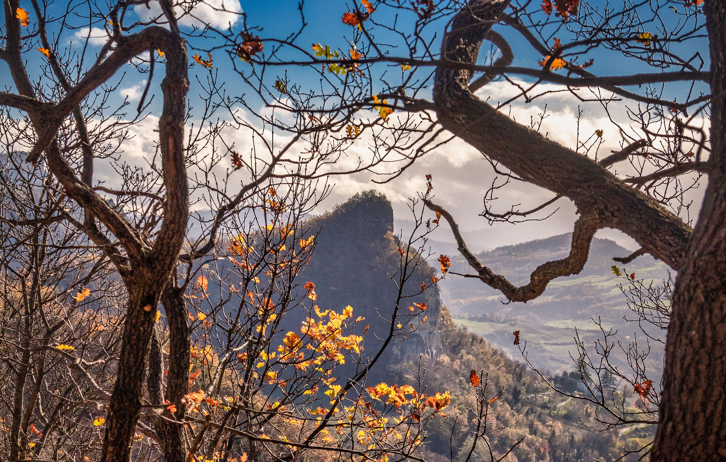 Vista incorniciata dal Monte Mario