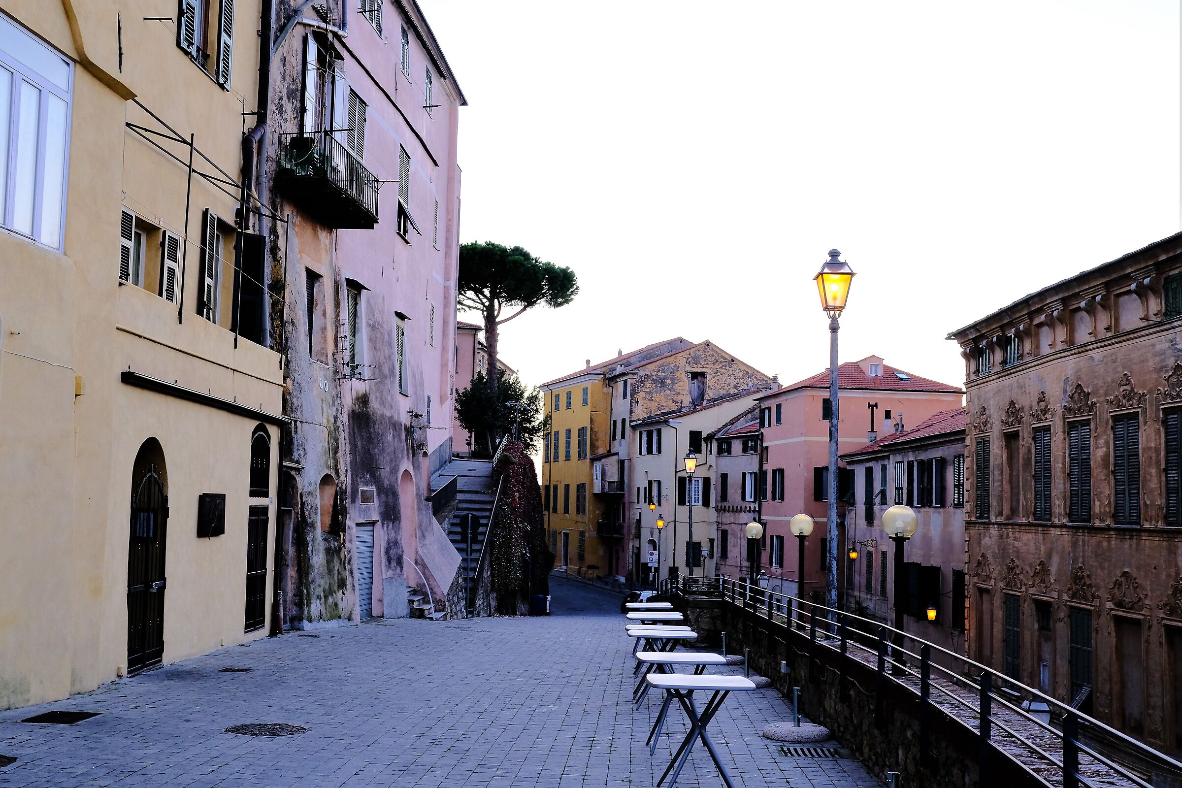 square at sunset
