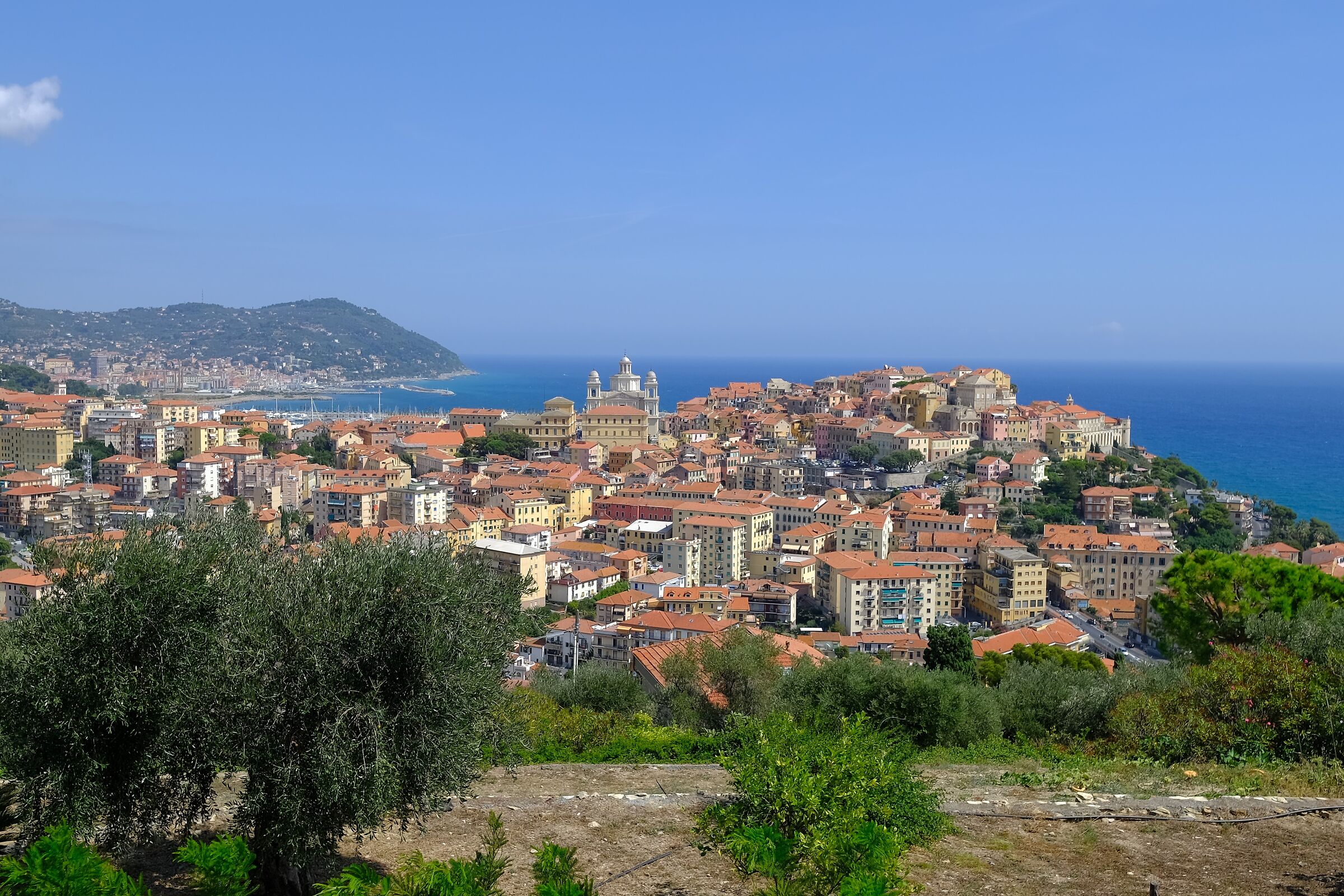 view of Porto Maurizio from Mount Calvary