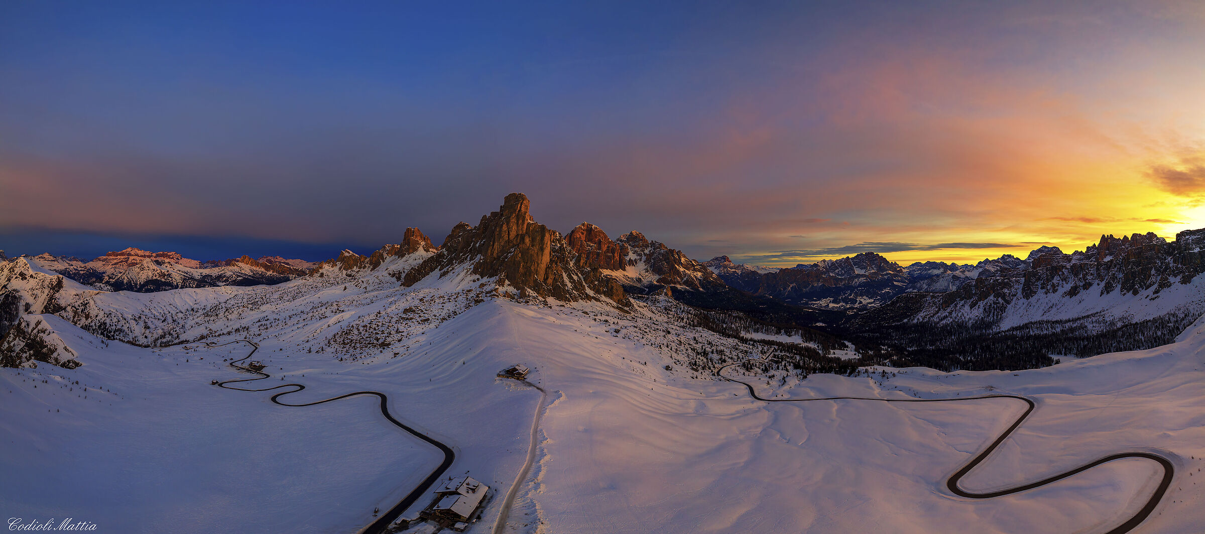 Sunrise over the Giau Pass
