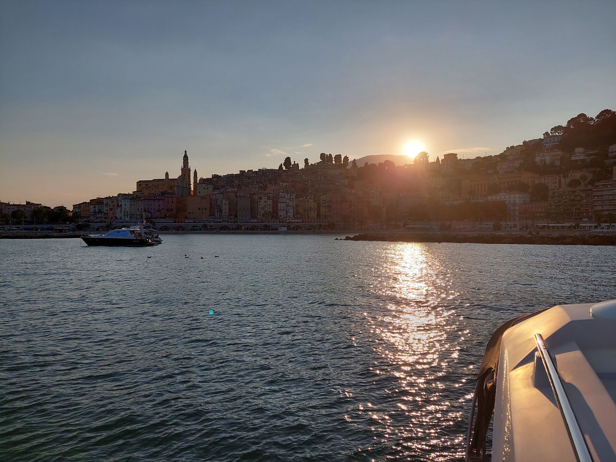 Boat and sunset